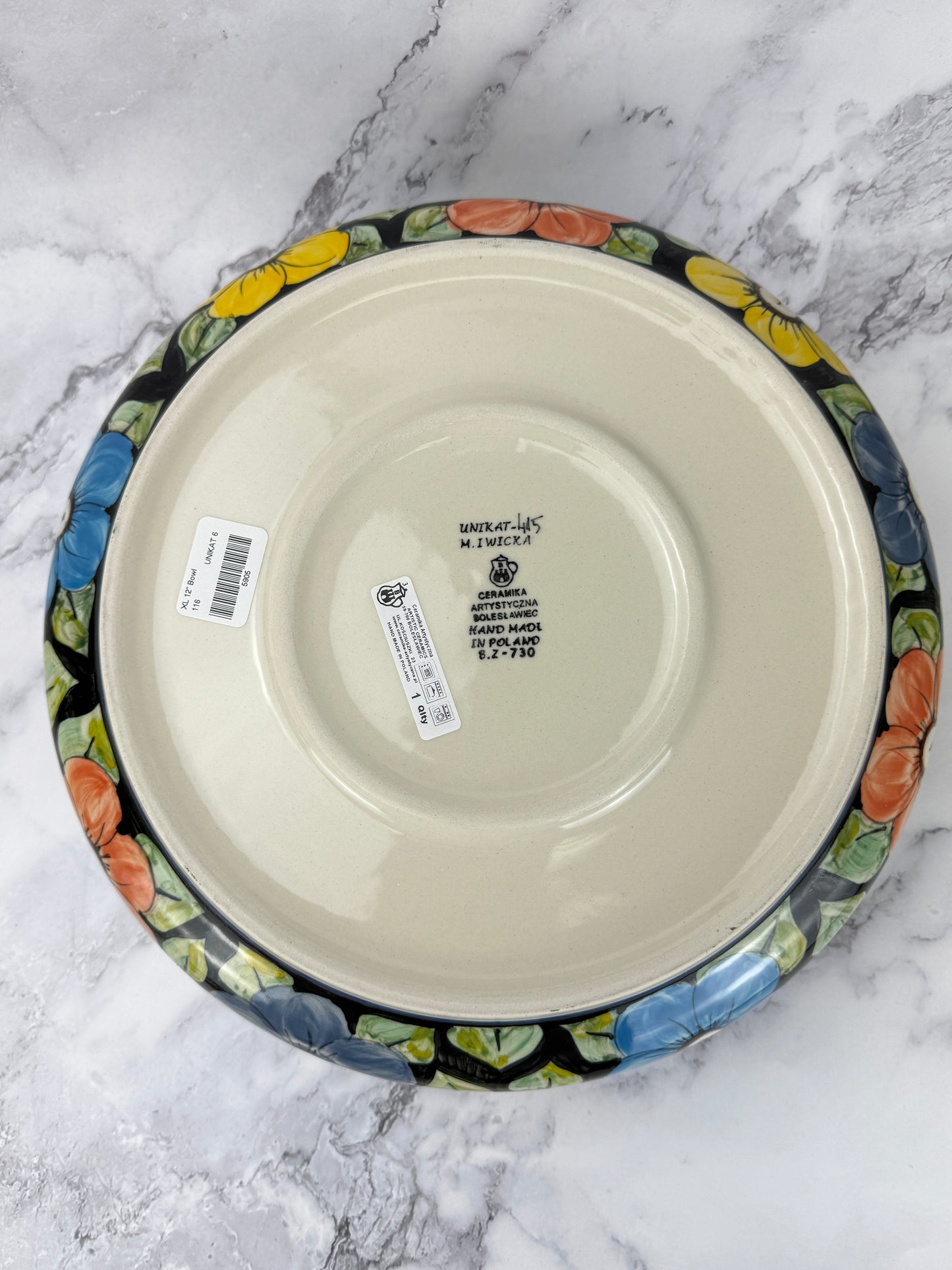 Large Unikat Serving Bowl - Shape 116 - Pattern U415