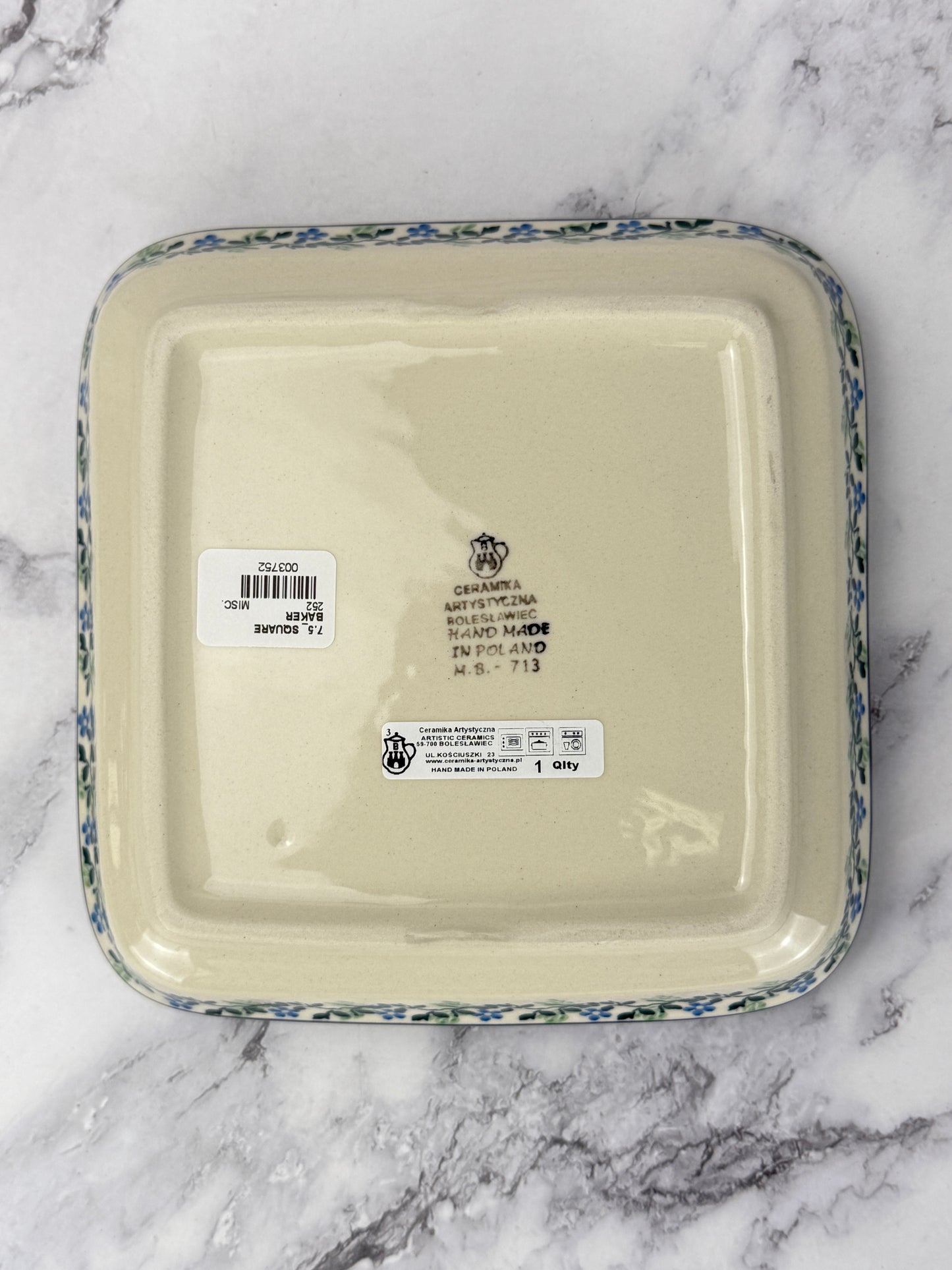 Square Baker - Shape 252 - Pattern 2349