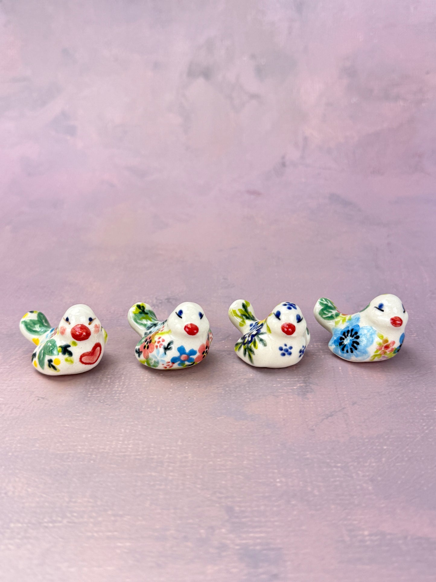 Vena Mini Bird Figurine - Shape V405 - Pattern A588