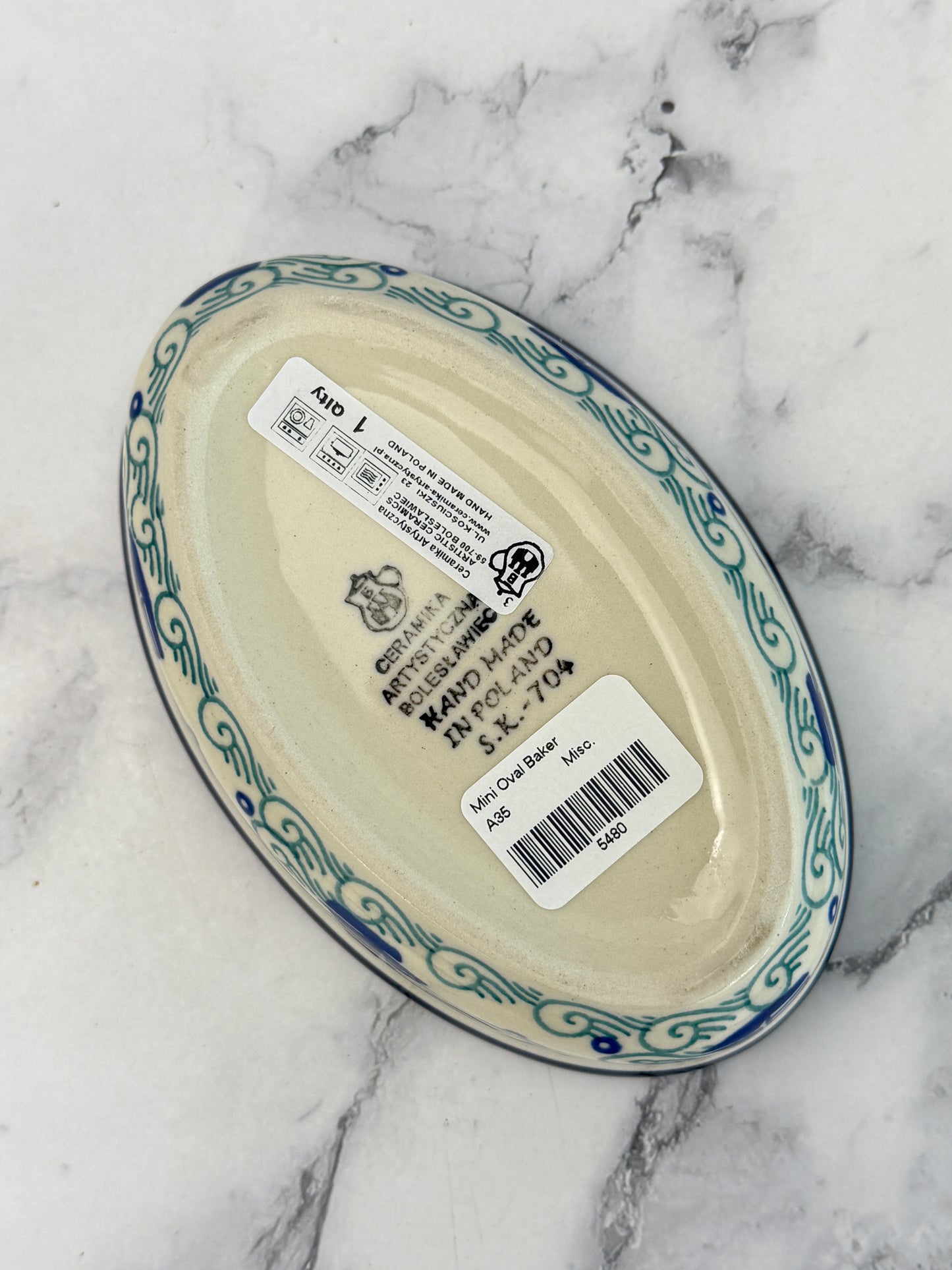 Mini Oval Baker - Shape A35 - Pattern 2988