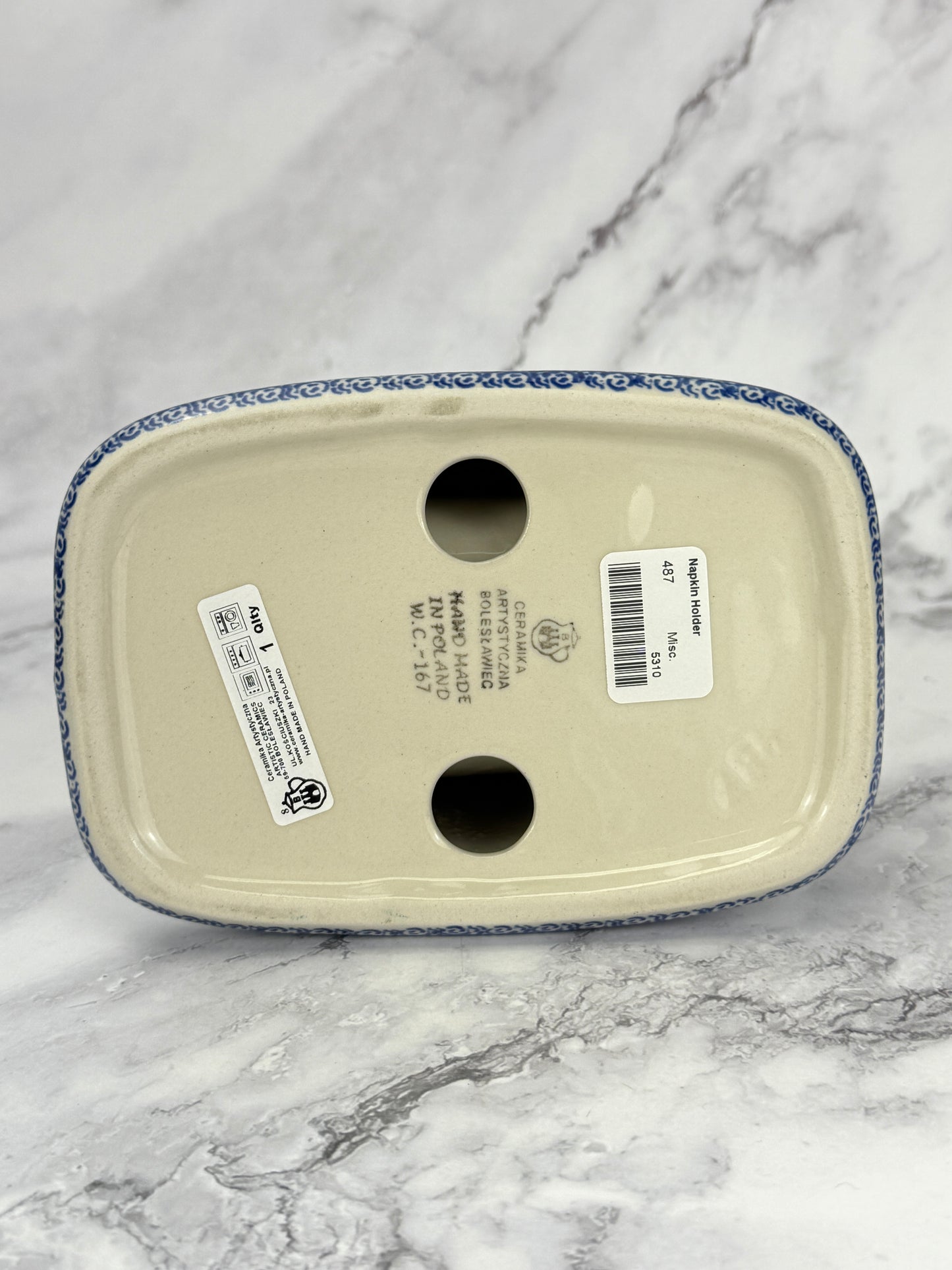 Napkin Holder - Shape 487 - Pattern 3220