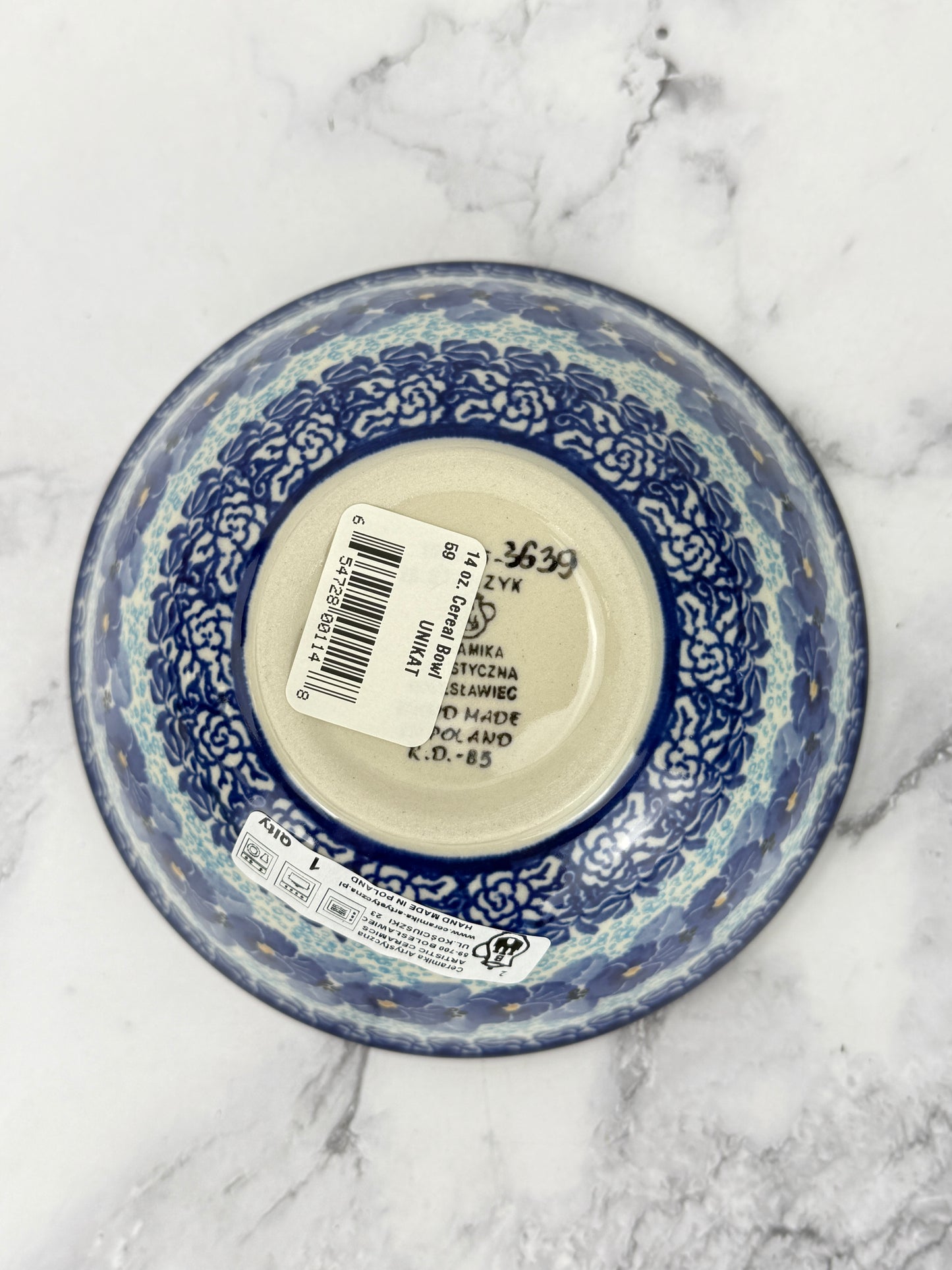 Small Unikat Cereal Bowl - Shape 59 - Pattern U3639