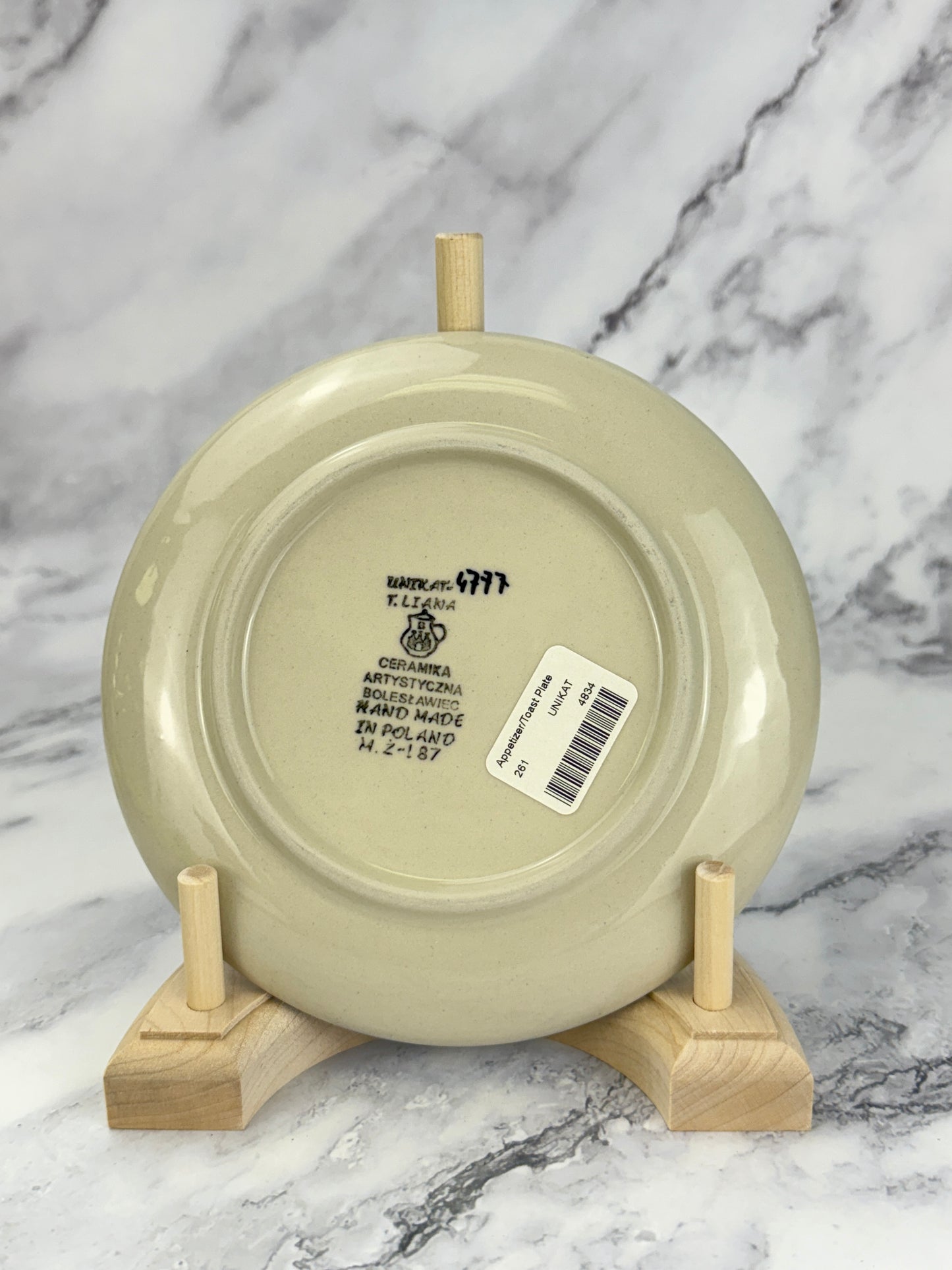 6" Unikat Toast Plate - Shape 261 - Pattern U4777