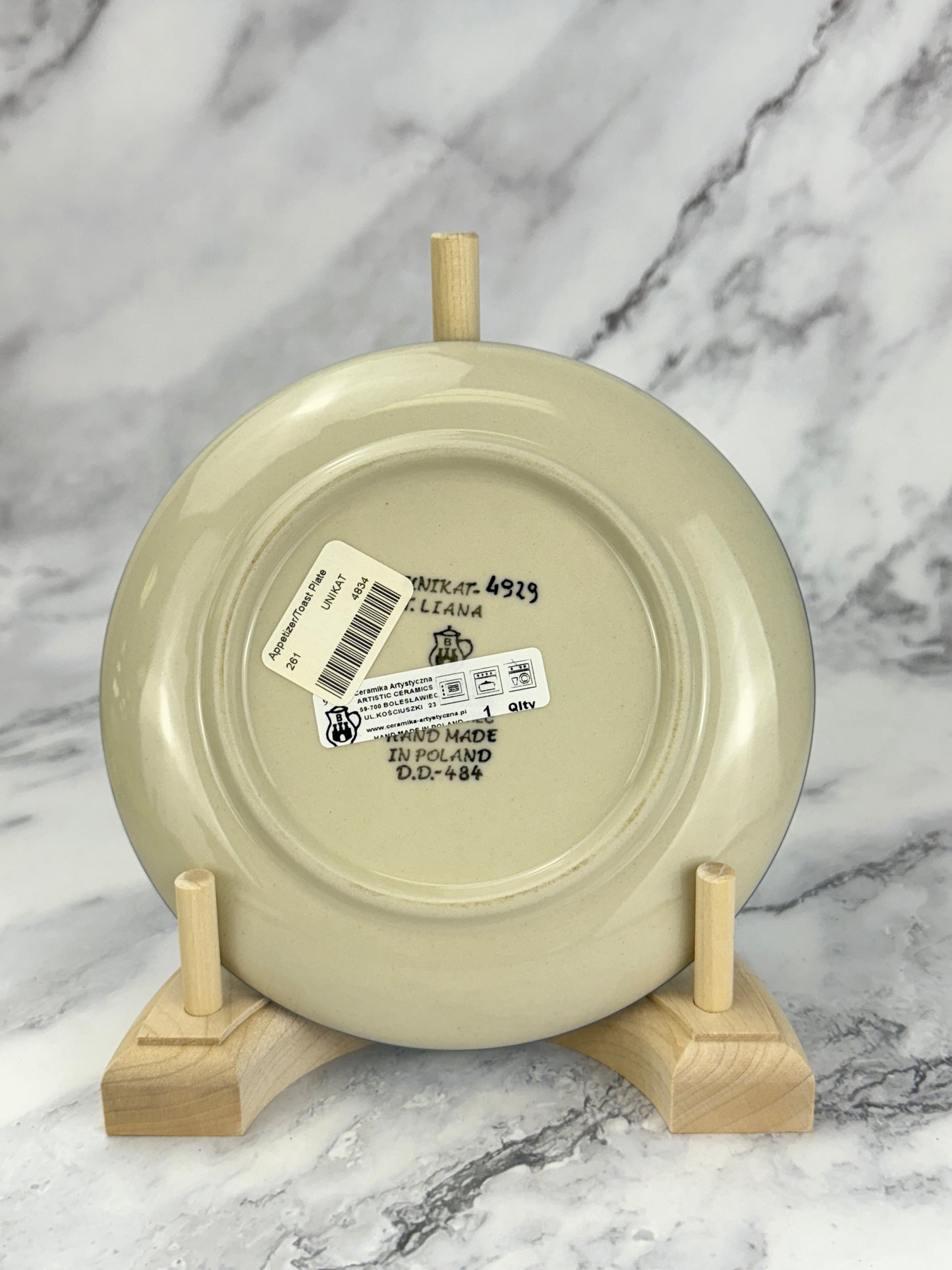 6" Unikat Toast Plate - Shape 261 - Pattern U4929