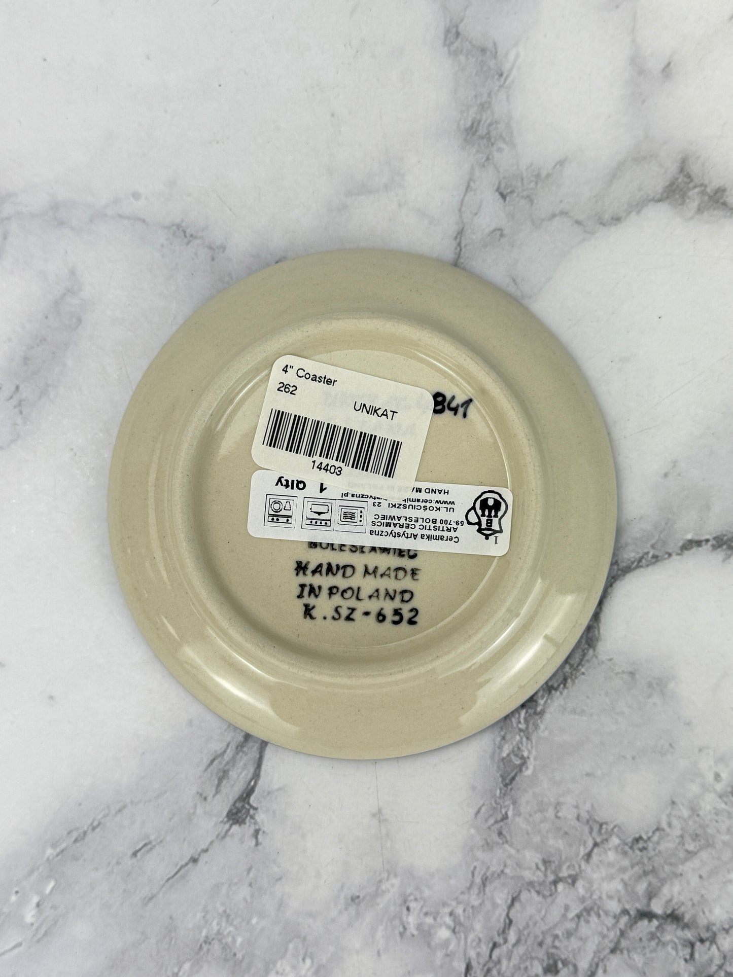 4” Unikat Coaster - Shape 262 - Pattern U4841