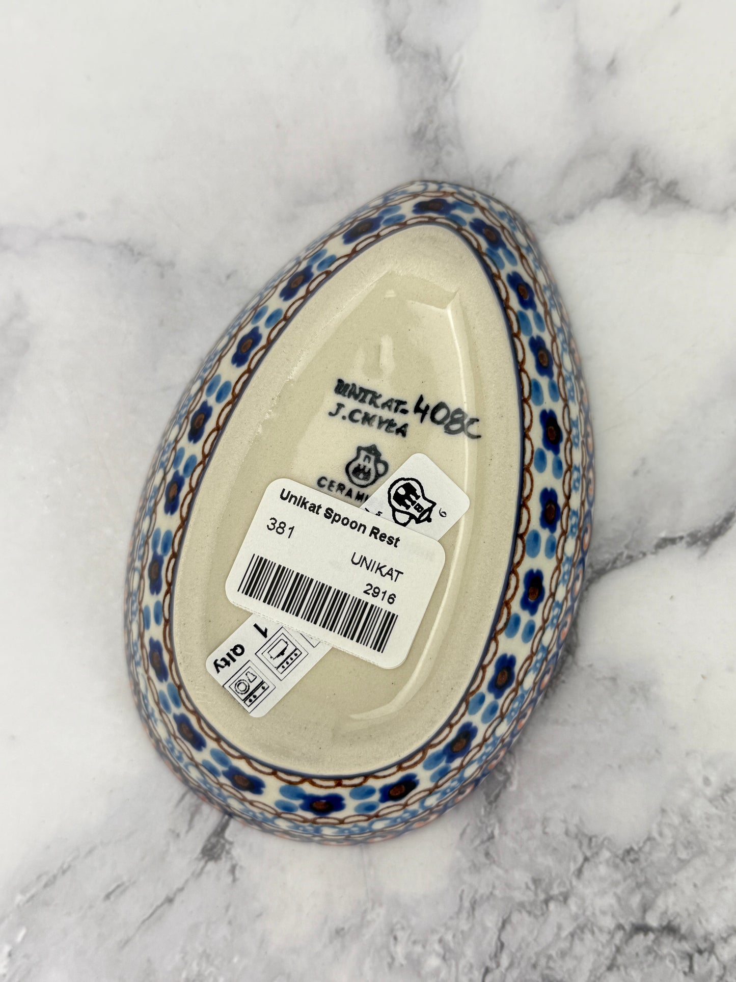 Unikat Spoon Rest - Shape 381 - Pattern U408C
