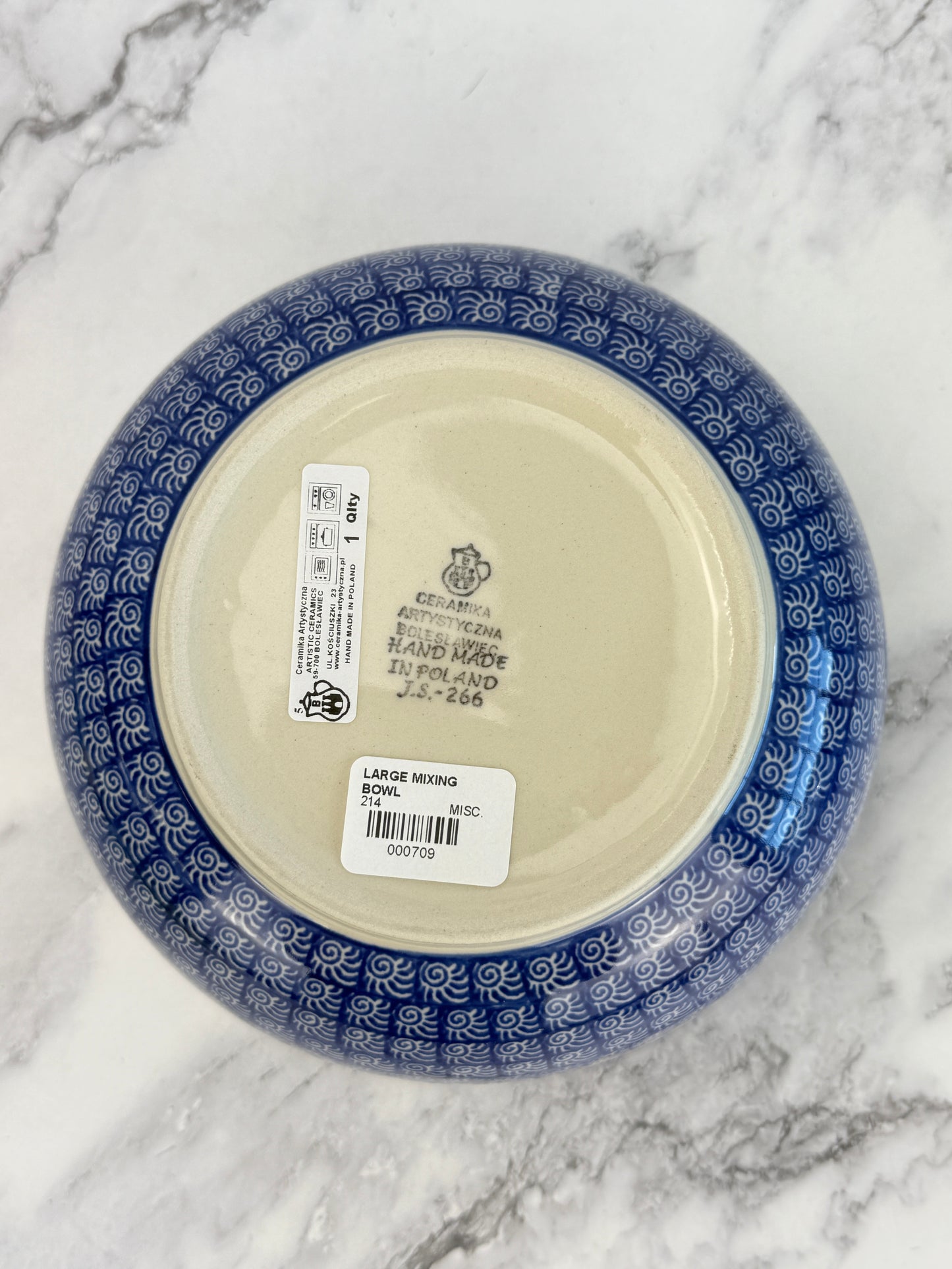 Mixing Bowl - Shape 214 - Pattern 1916