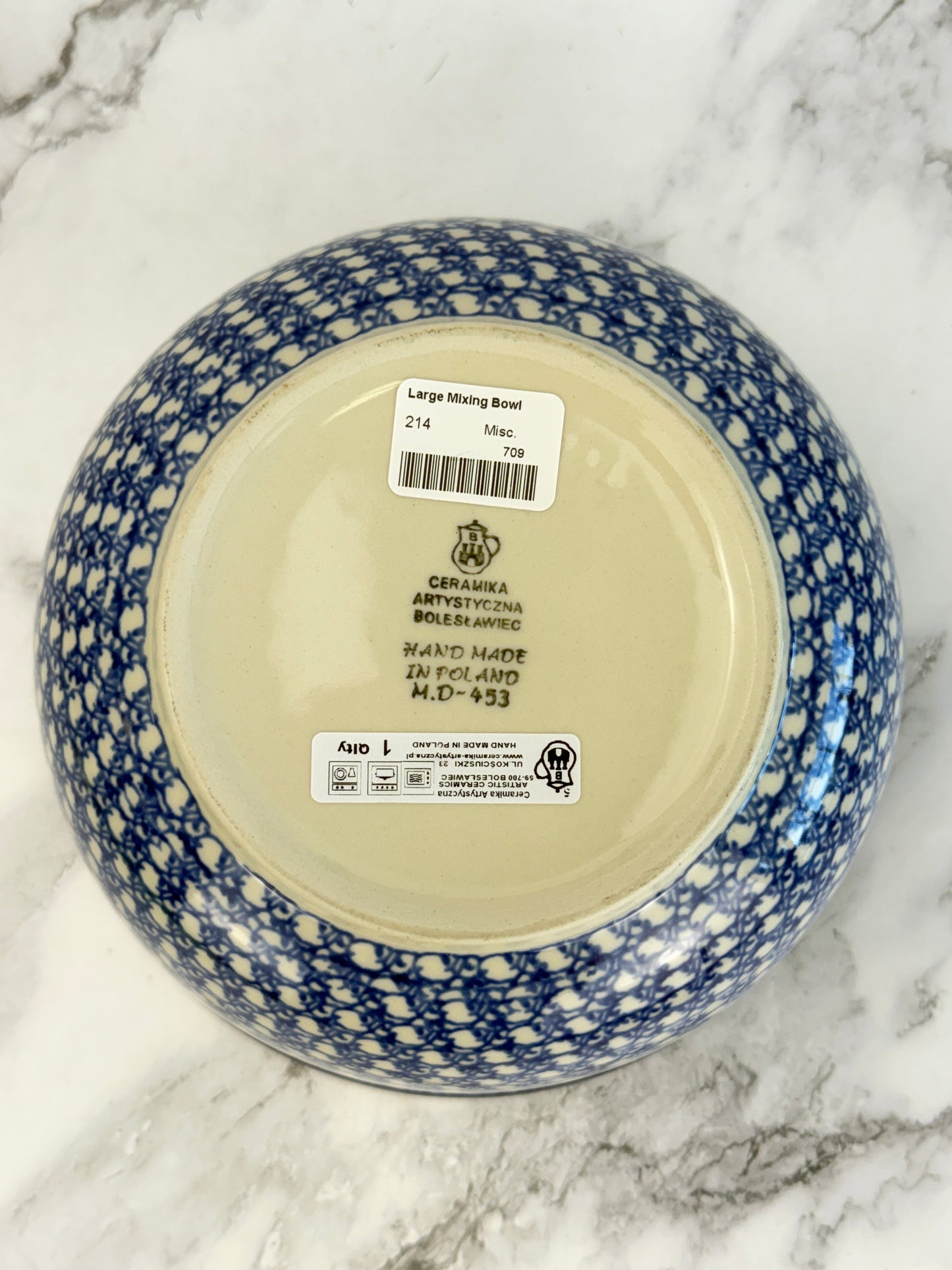 Mixing Bowl - Shape 214 - Pattern 2898