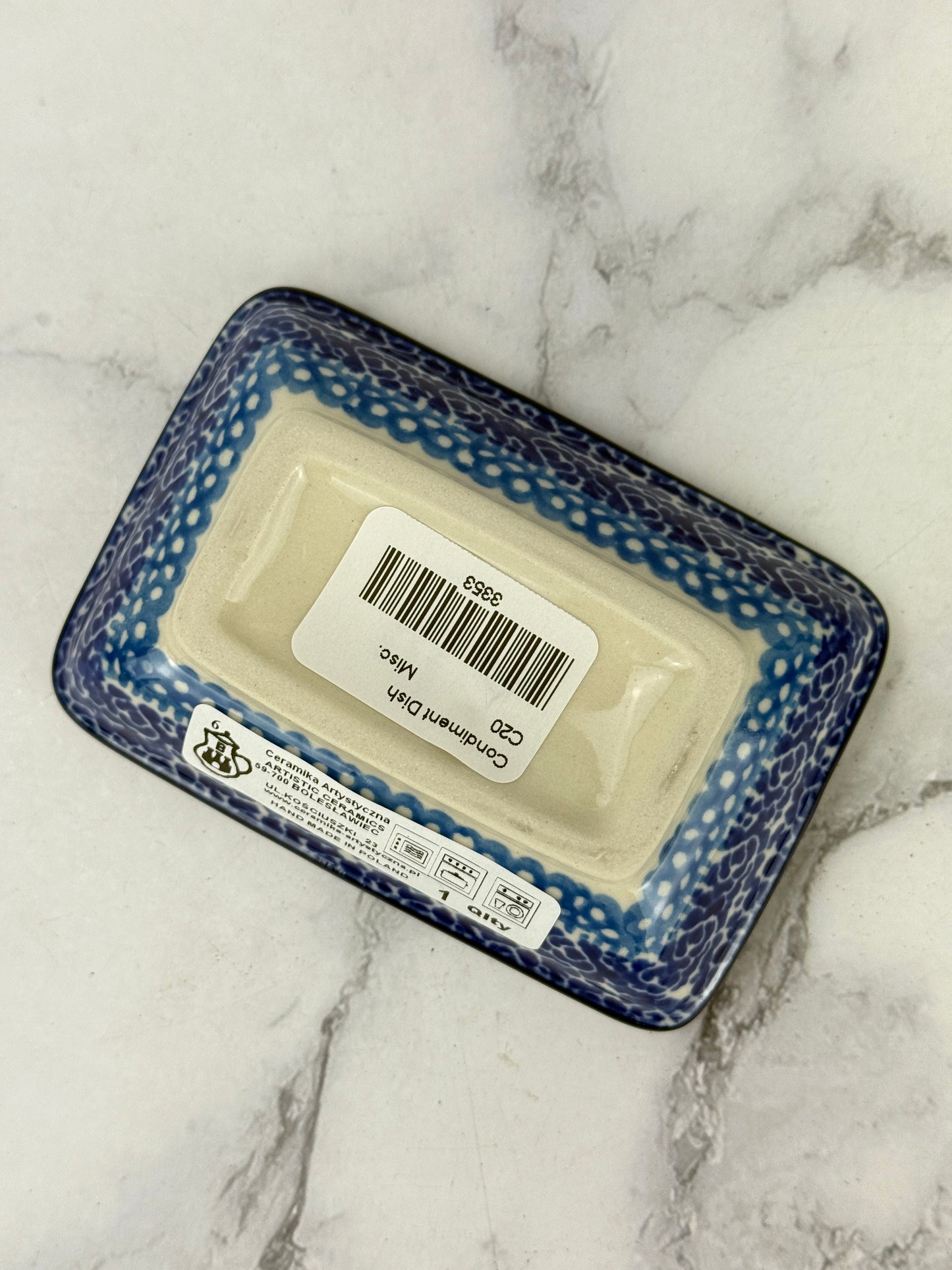 Rectangular Dish - Shape C20 - Pattern 2256