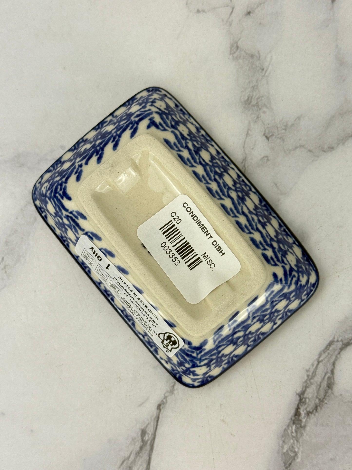 Rectangular Dish - Shape C20 - Pattern 2903