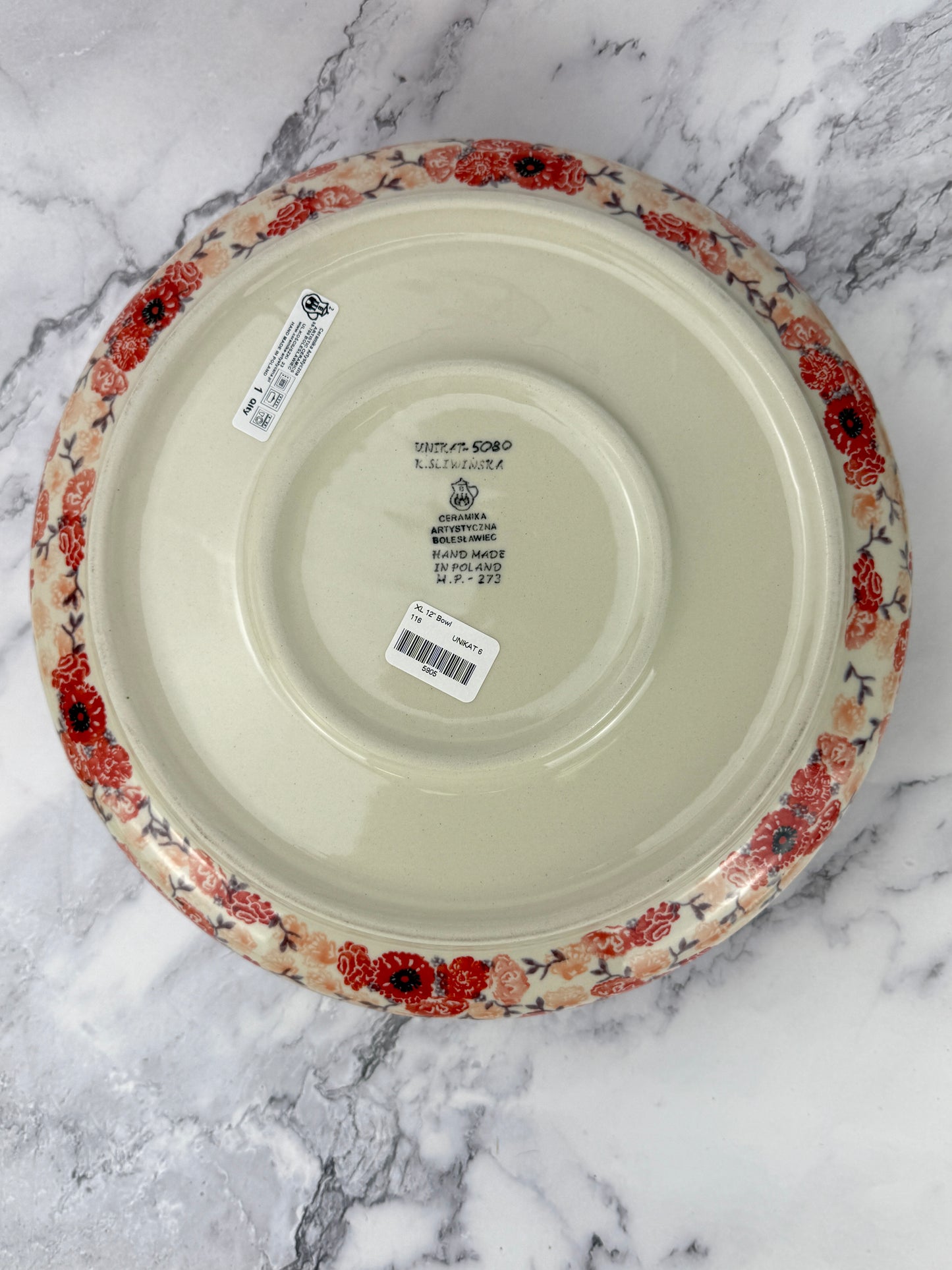 SALE Large Unikat Serving Bowl - Shape 116 - Pattern U5080