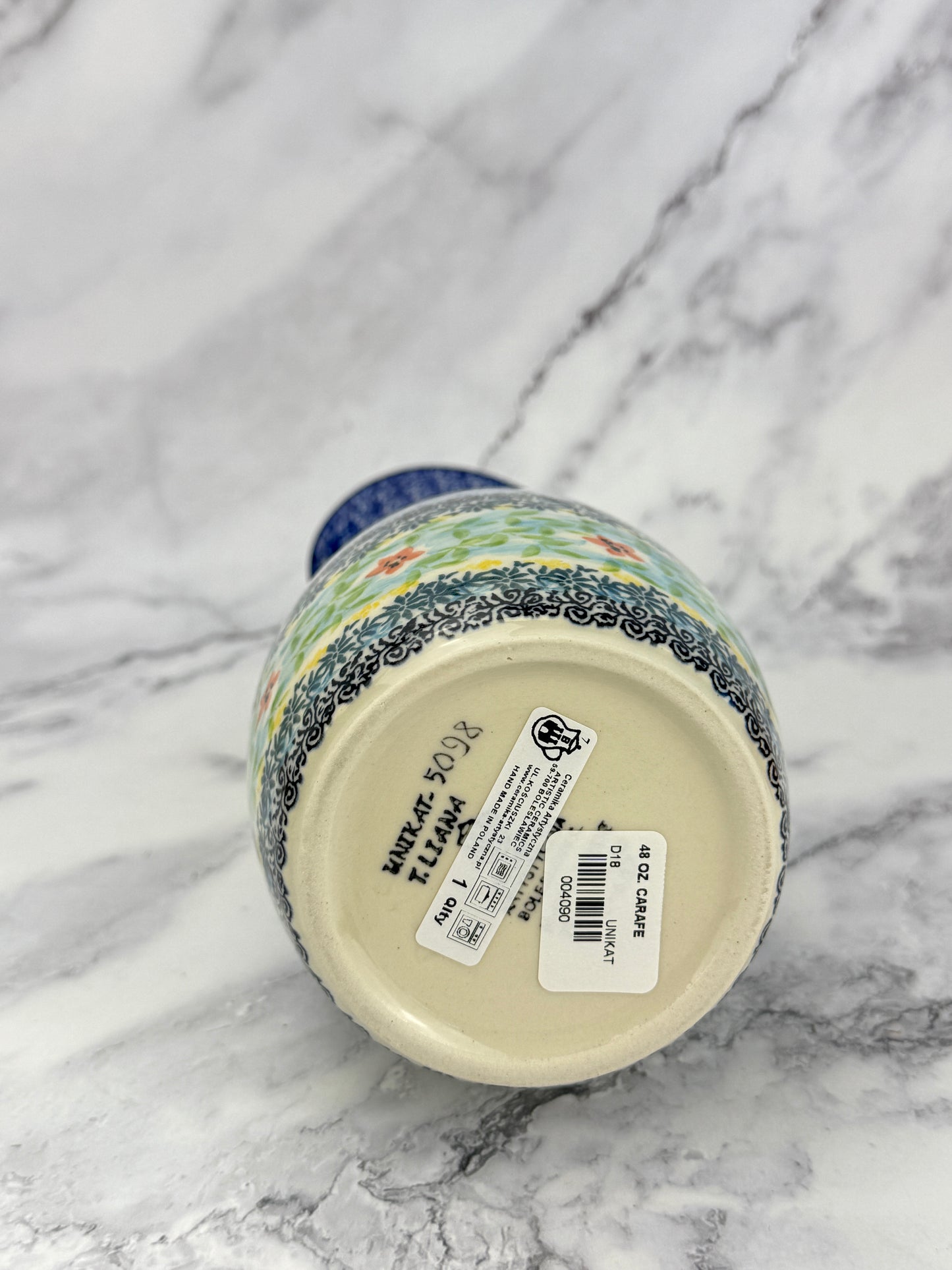 Tall Unikat Carafe - Shape D18 - Pattern U5098