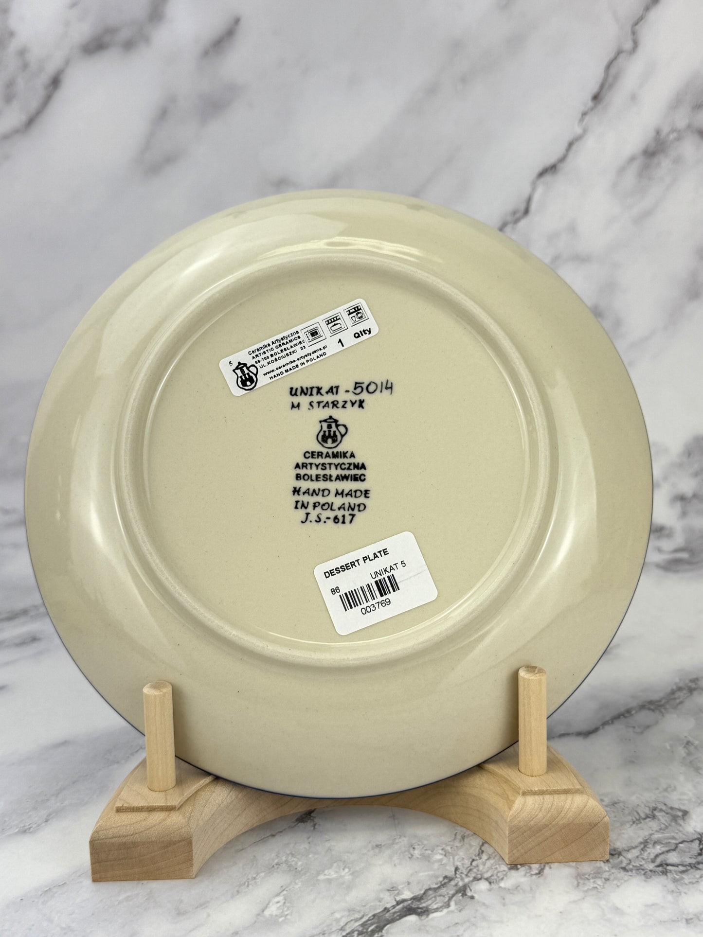 8" Unikat Dessert Plate - Shape 86 - Pattern U5014