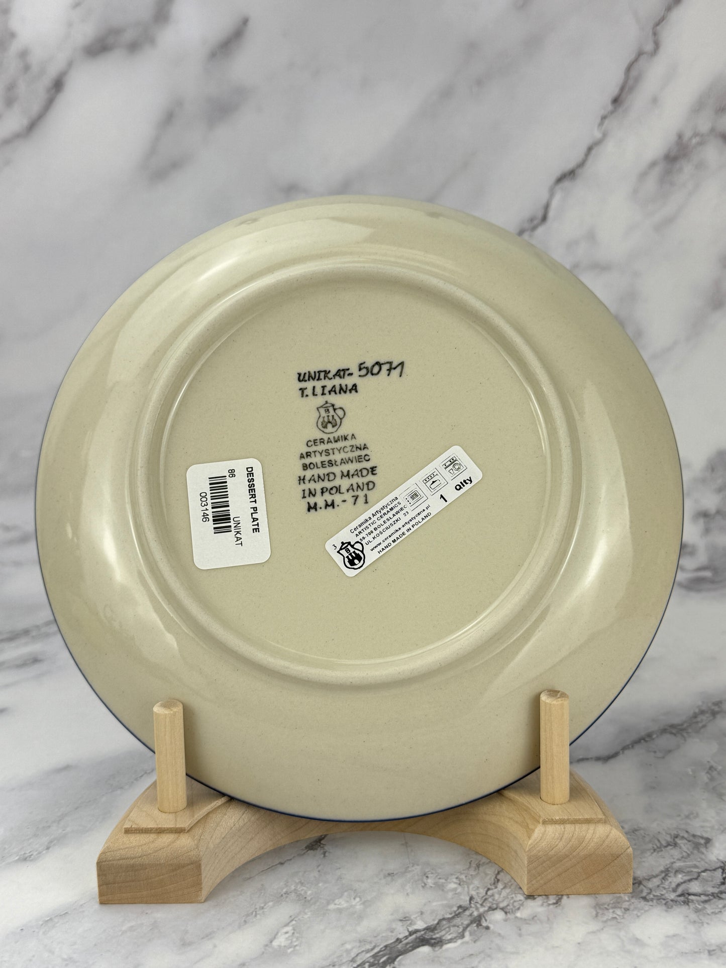 8" Unikat Dessert Plate - Shape 86 - Pattern U5077