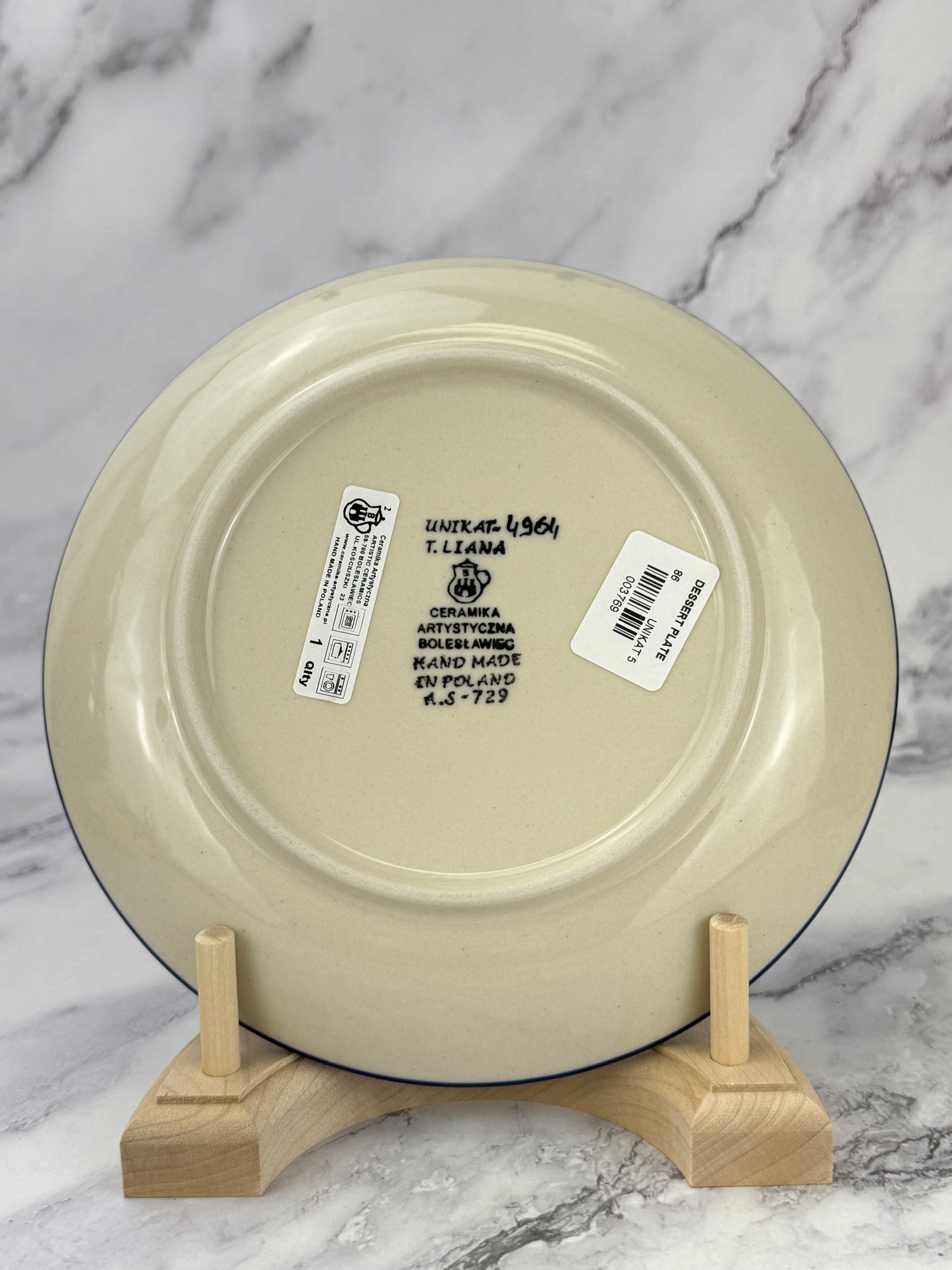 8" Unikat Dessert Plate - Shape 86 - Pattern U4964
