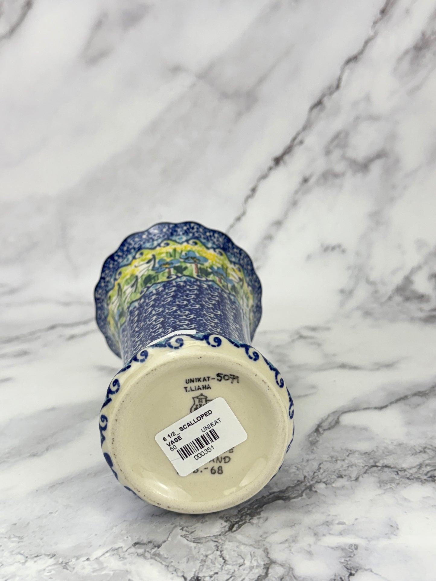 Ruffled Unikat Vase - Shape 50 - Pattern U5071