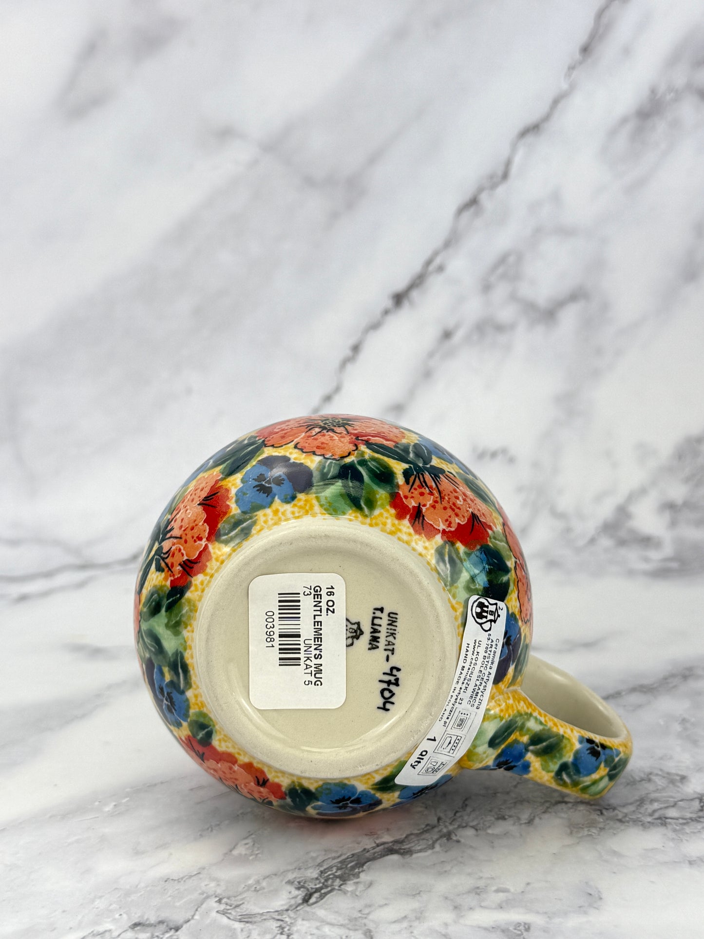 Large Unikat Bubble Mug 16oz - Shape 73 - Pattern U4704