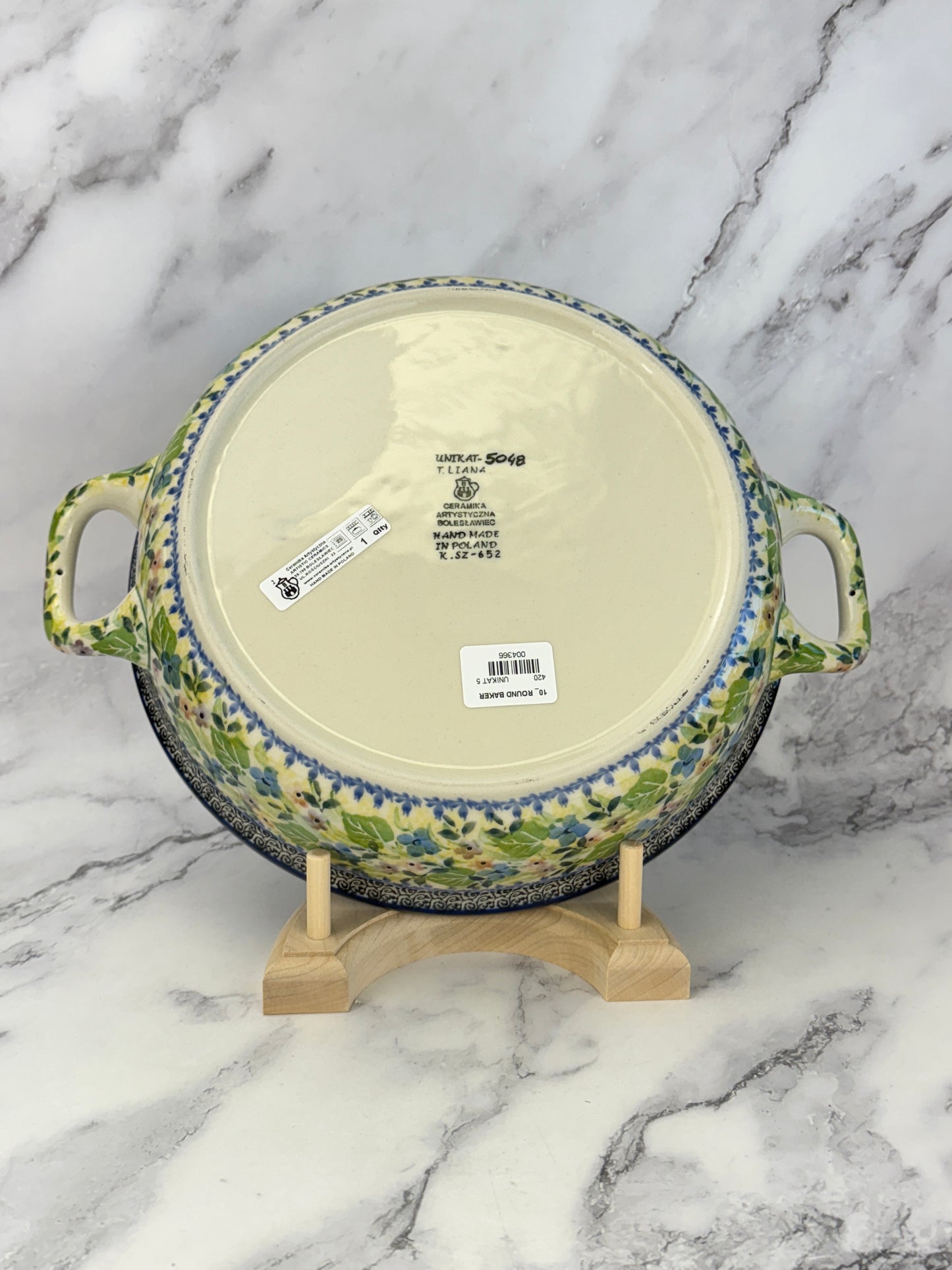 10" Round Baker With Handles - Shape 420 - Pattern U5048