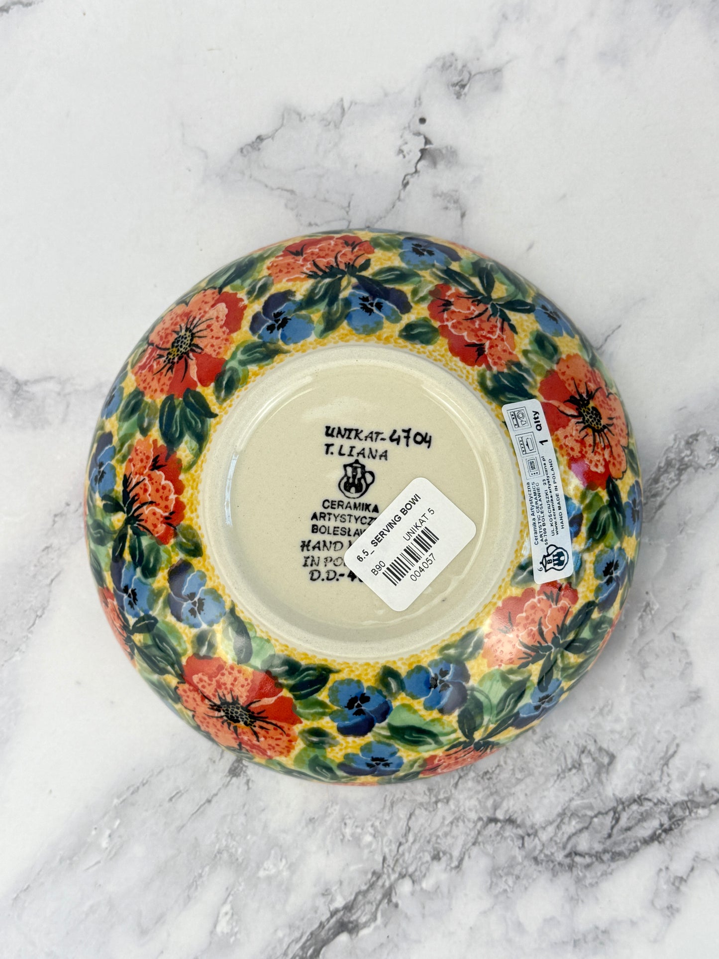 6.5" Unikat Serving Bowl - Shape B90 - Pattern U4704