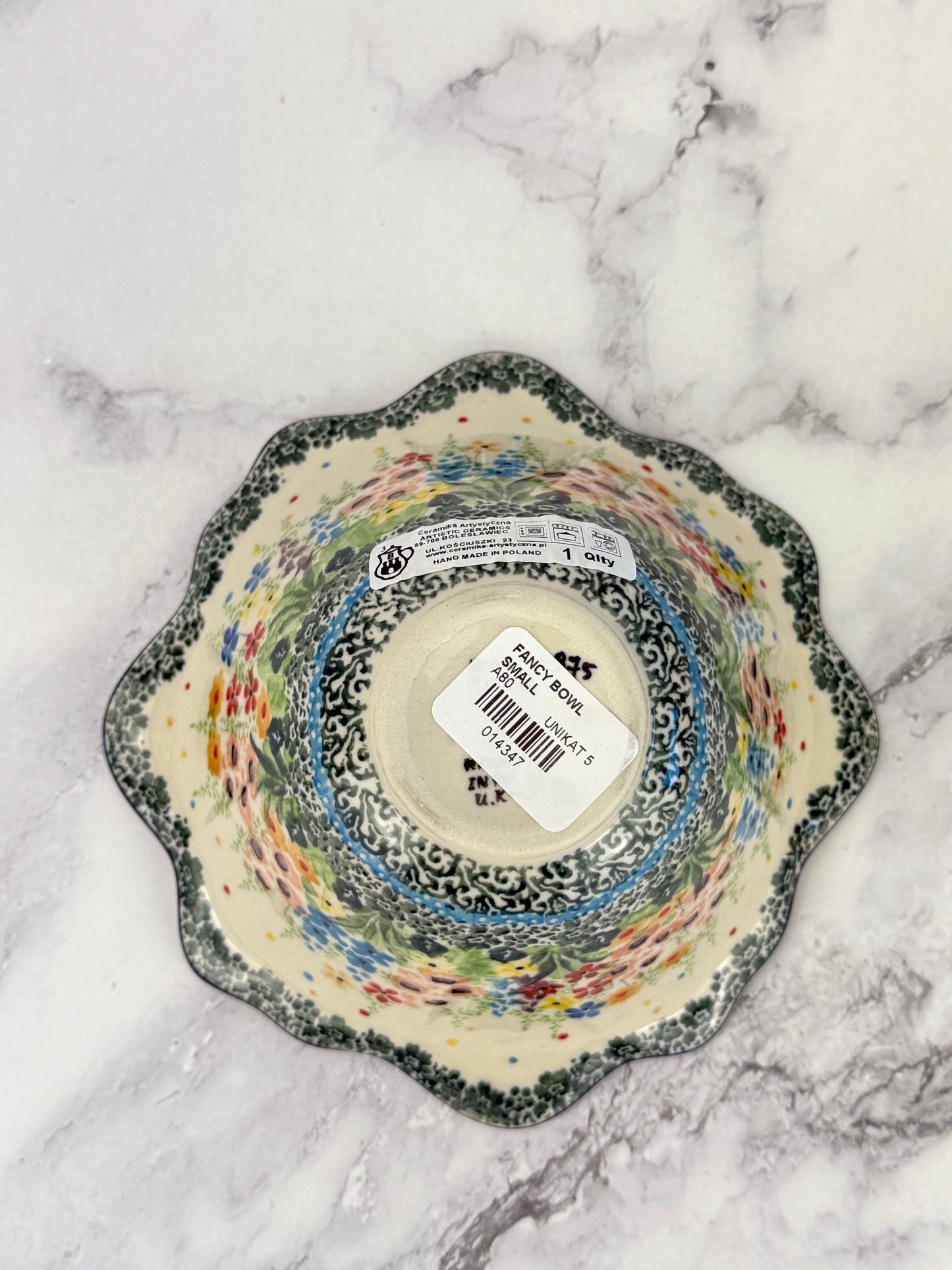 Small Flared Unikat Bowl - Shape A80 - Pattern U4875