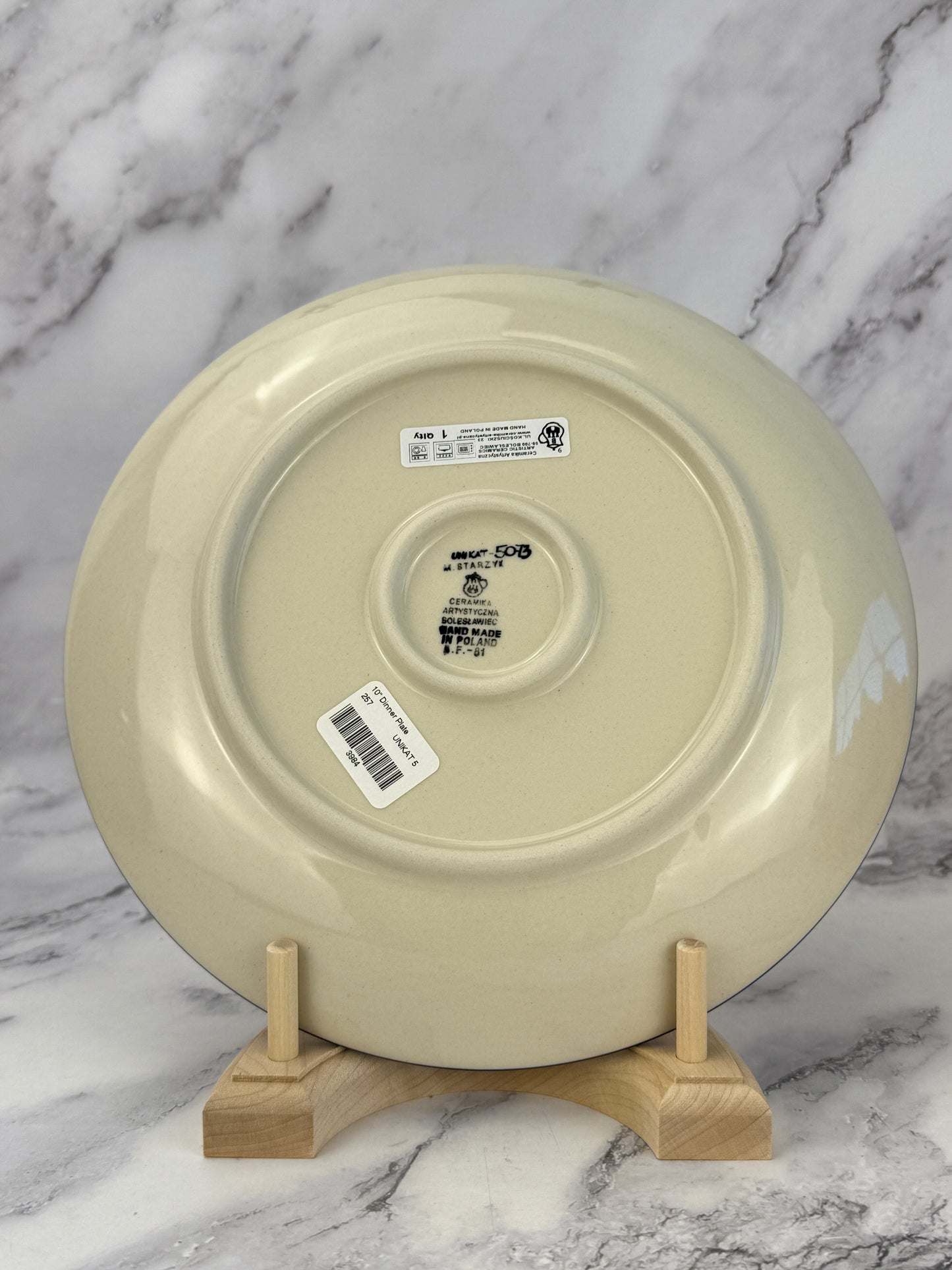 10" Unikat Dinner Plate - Shape 257 - Pattern U5073