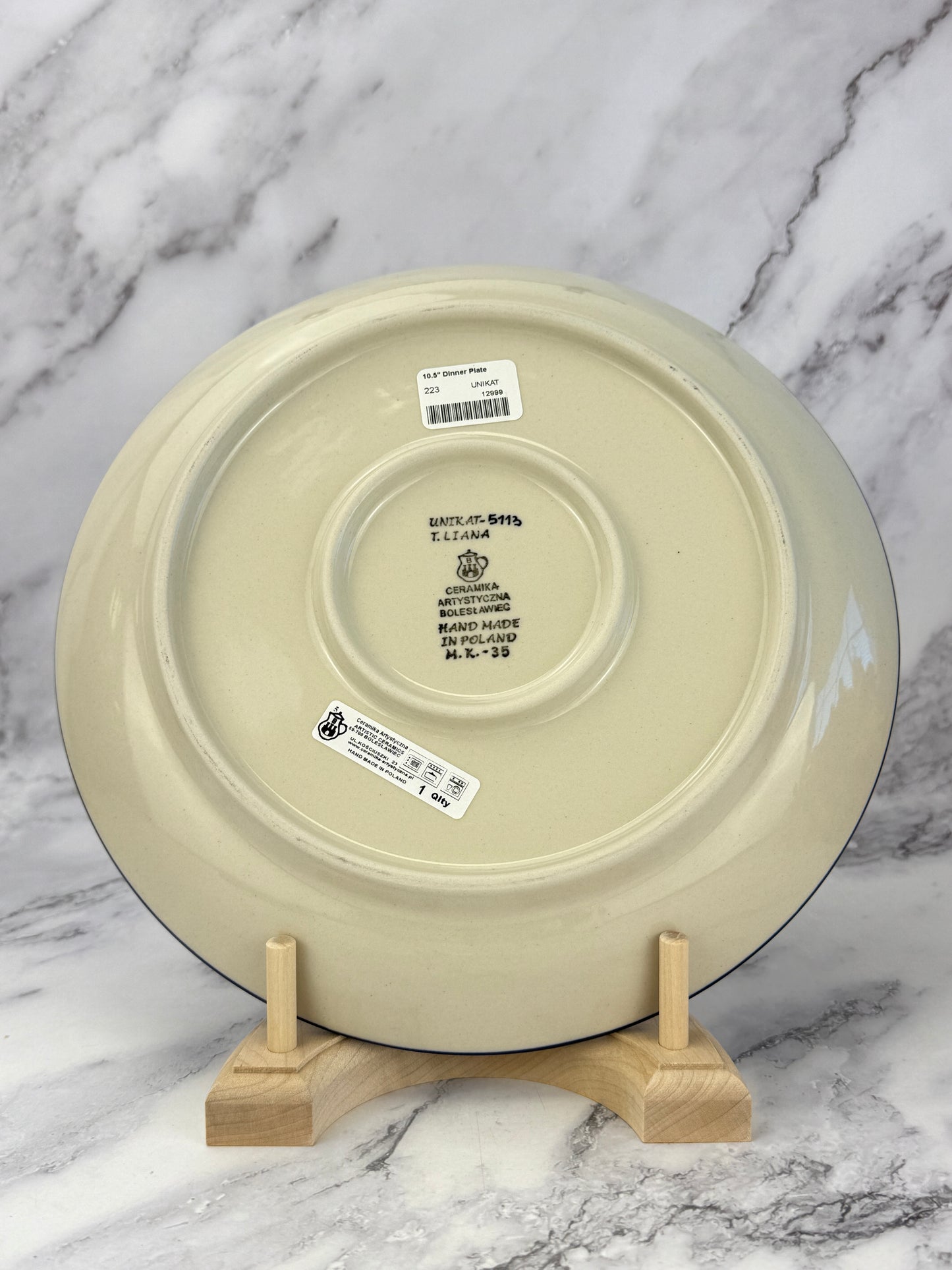 10.5" Unikat Dinner Plate - Shape 223 - Pattern U5113