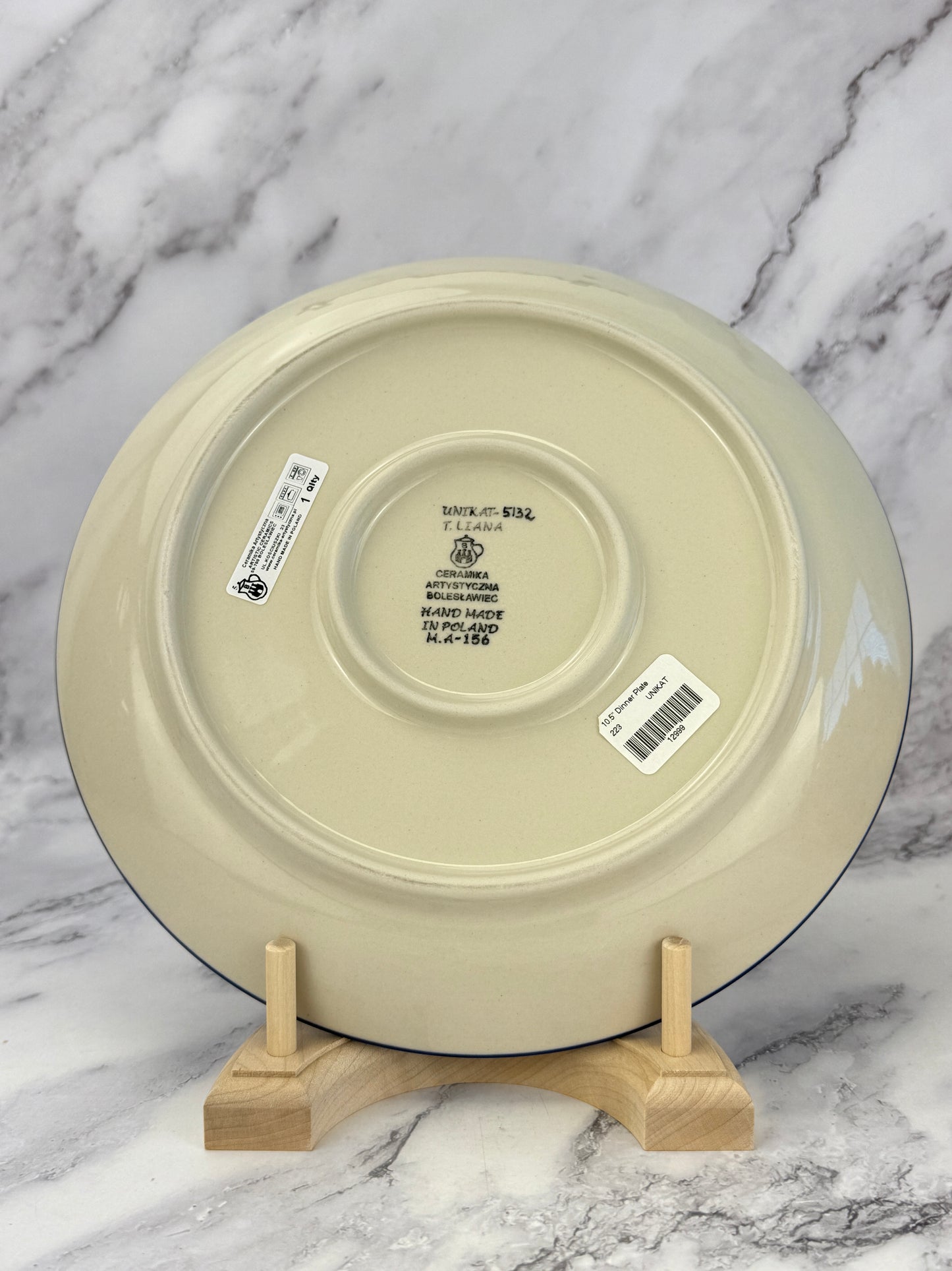 10.5" Unikat Dinner Plate - Shape 223 - Pattern U5132