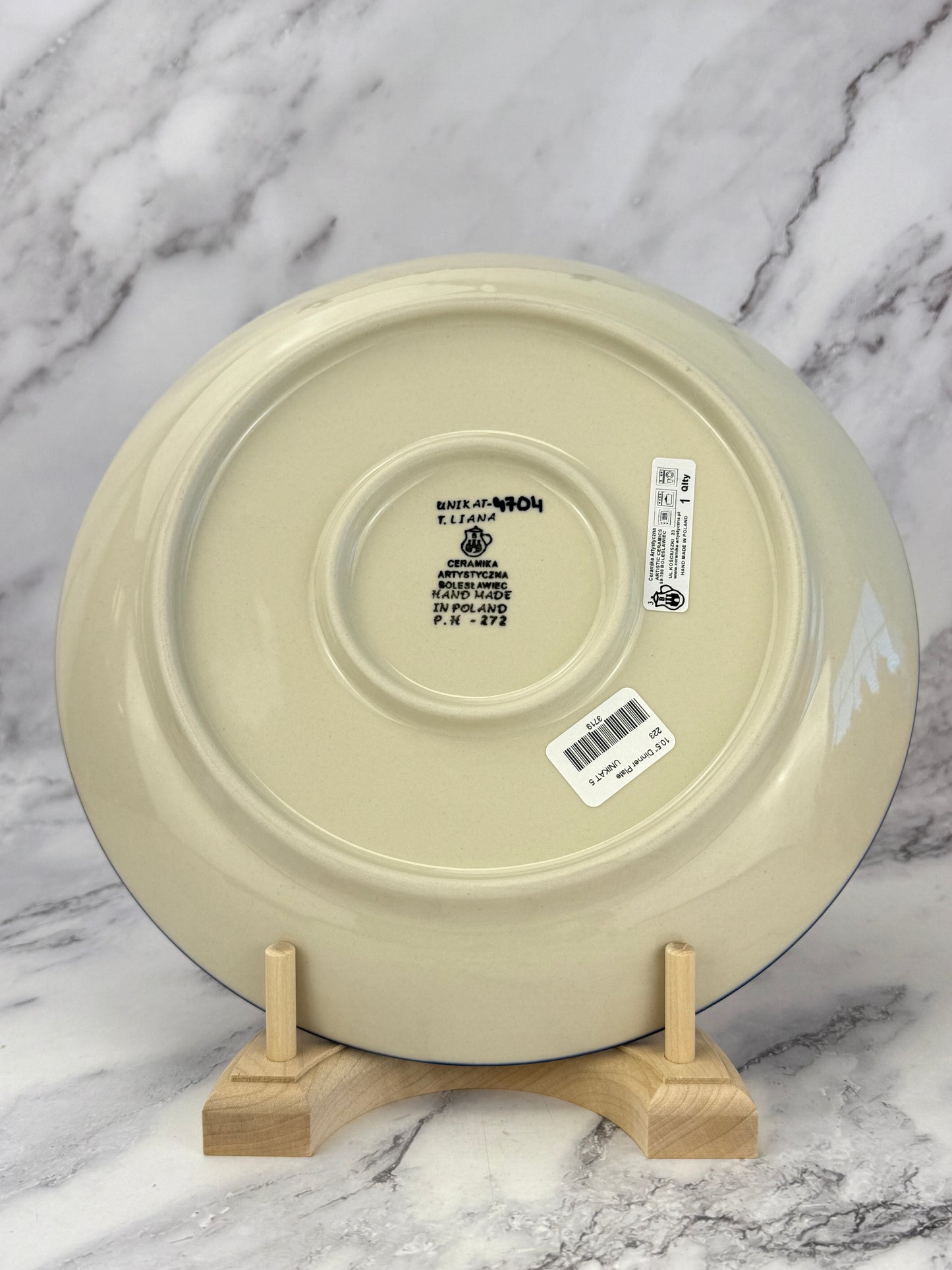10.5" Unikat Dinner Plate - Shape 223 - Pattern U4704