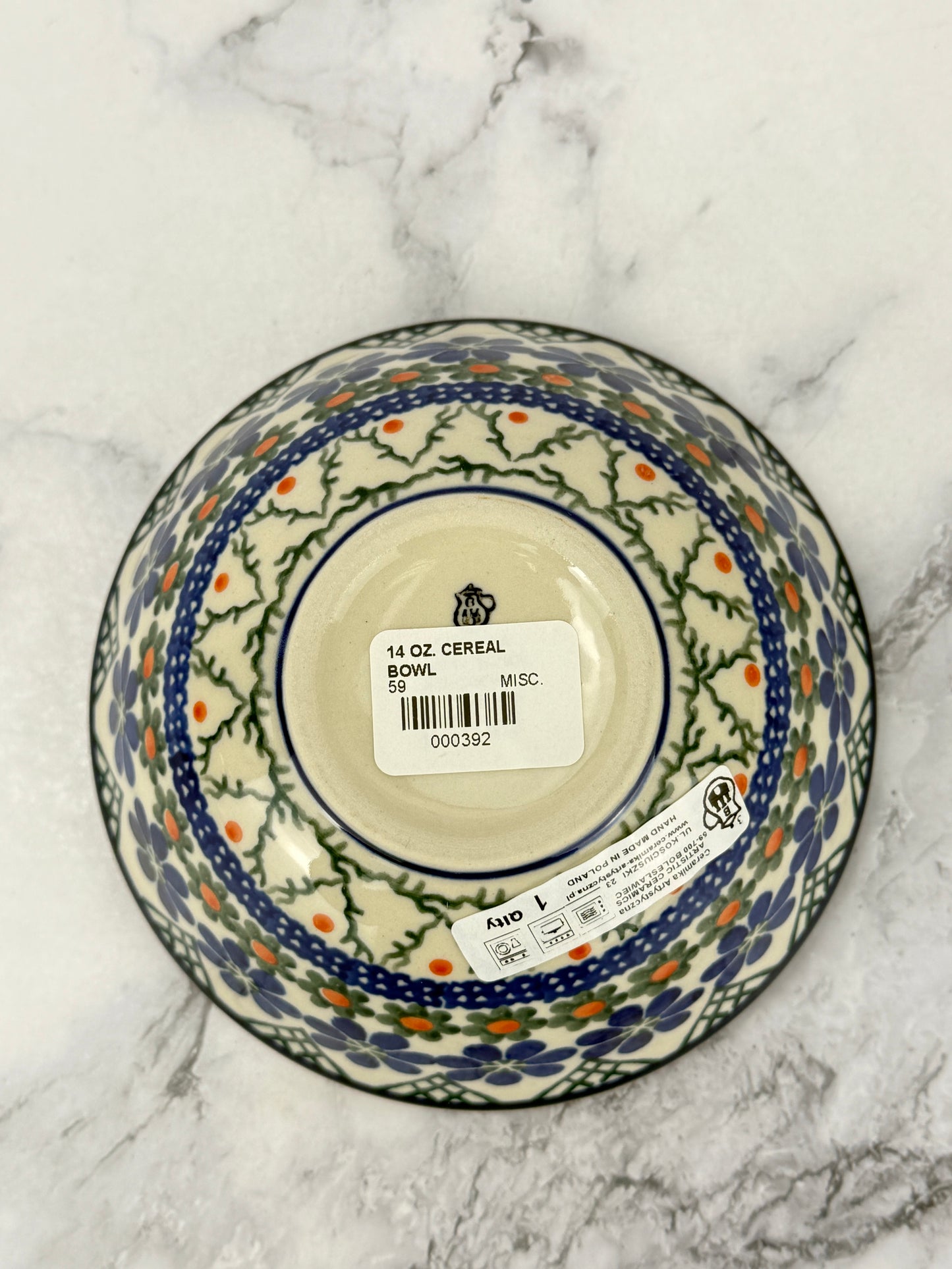 Small Cereal Bowl - Shape 59 - Pattern 854A
