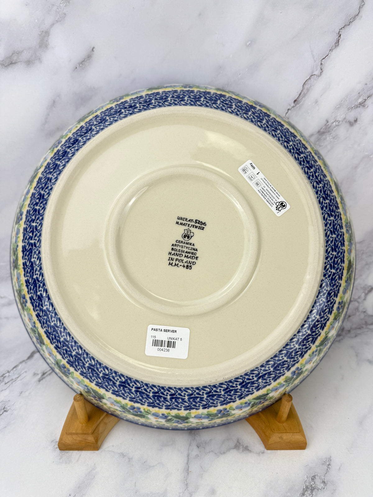 Unikat Pasta Server / Wide Shallow Bowl - Shape 115 - Pattern U5296