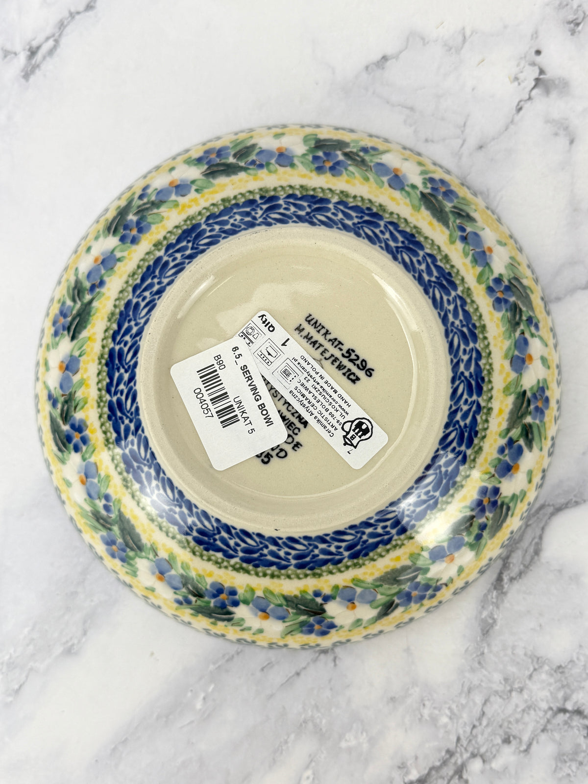 6.5" Unikat Serving Bowl - Shape B90 - Pattern U5296
