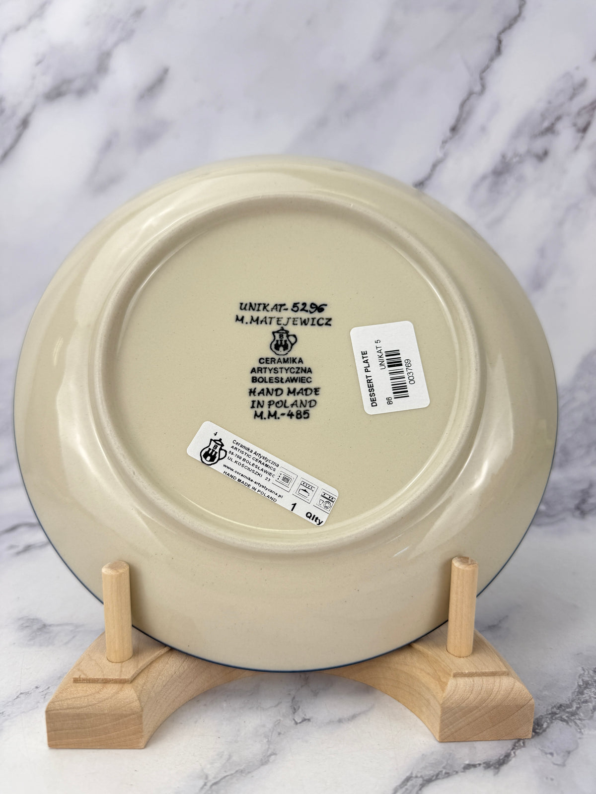 8" Unikat Dessert Plate - Shape 86 - Pattern U5296