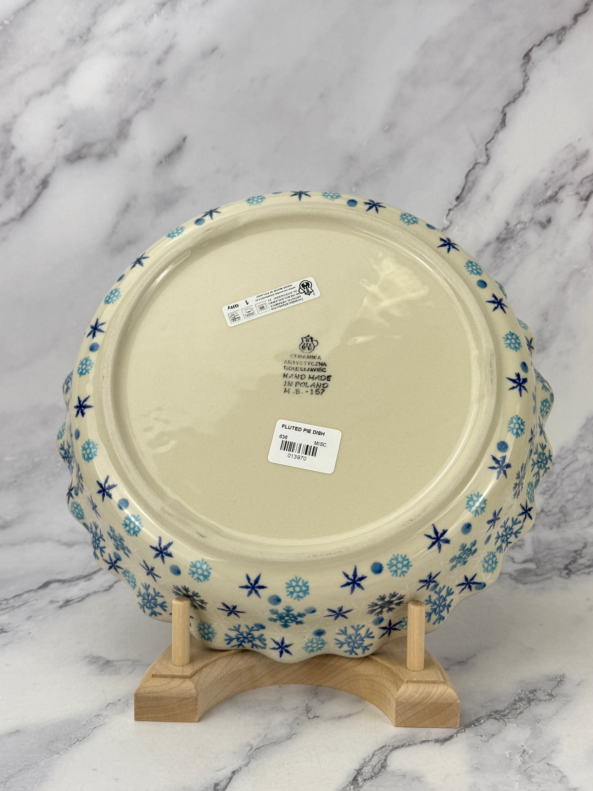 Ruffled Pie Plate / Round Baker - Shape 636 - Pattern 2782