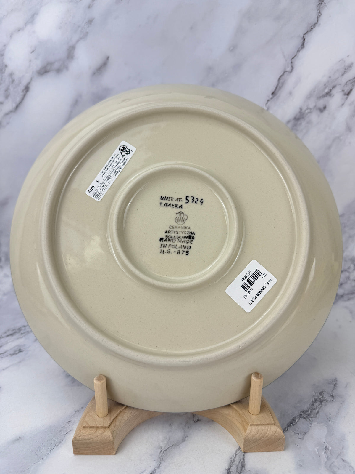 10.5" Unikat Dinner Plate - Shape 223 - Pattern U5234