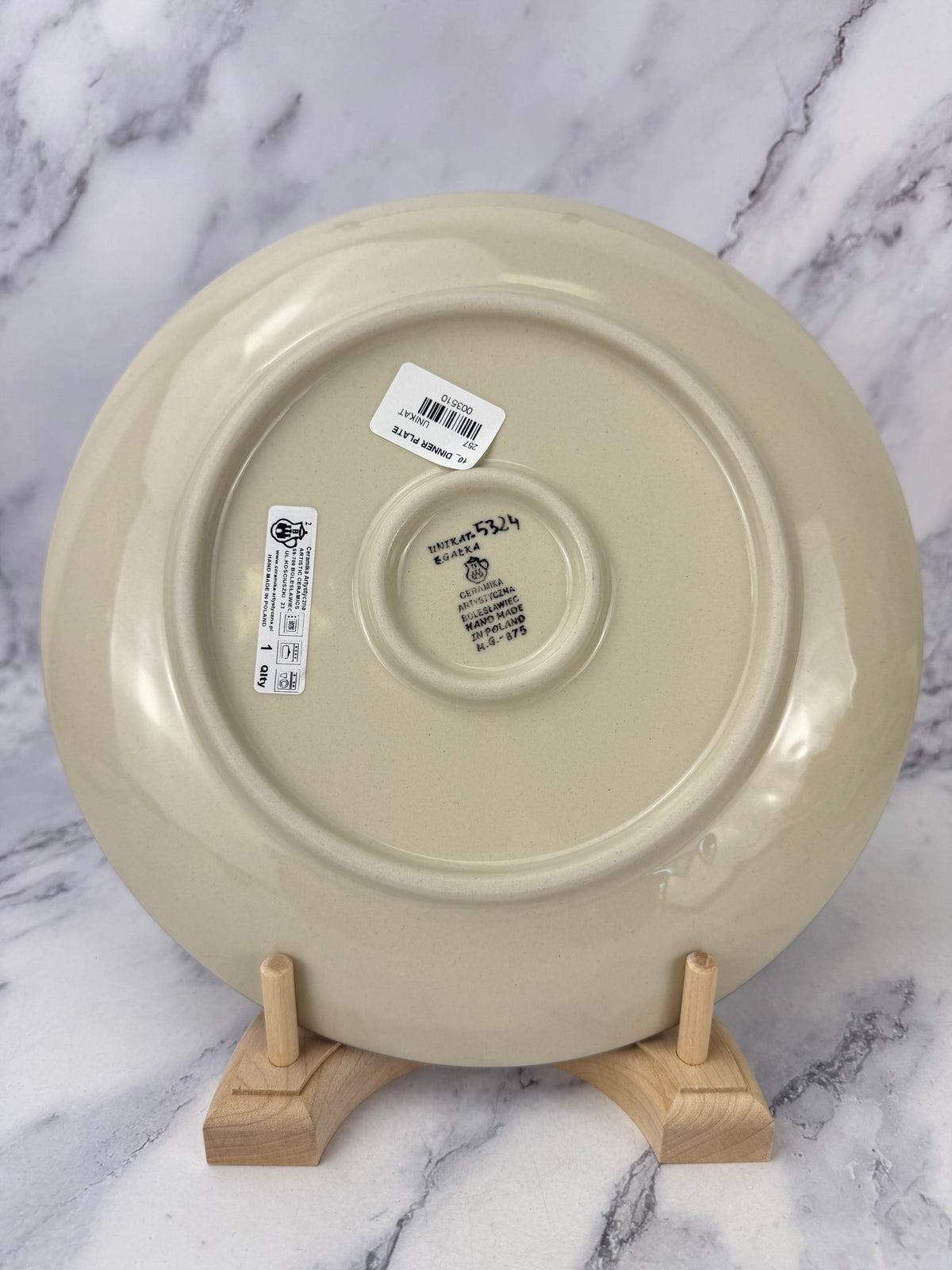 10" Unikat Dinner Plate - Shape 257 - Pattern U5324