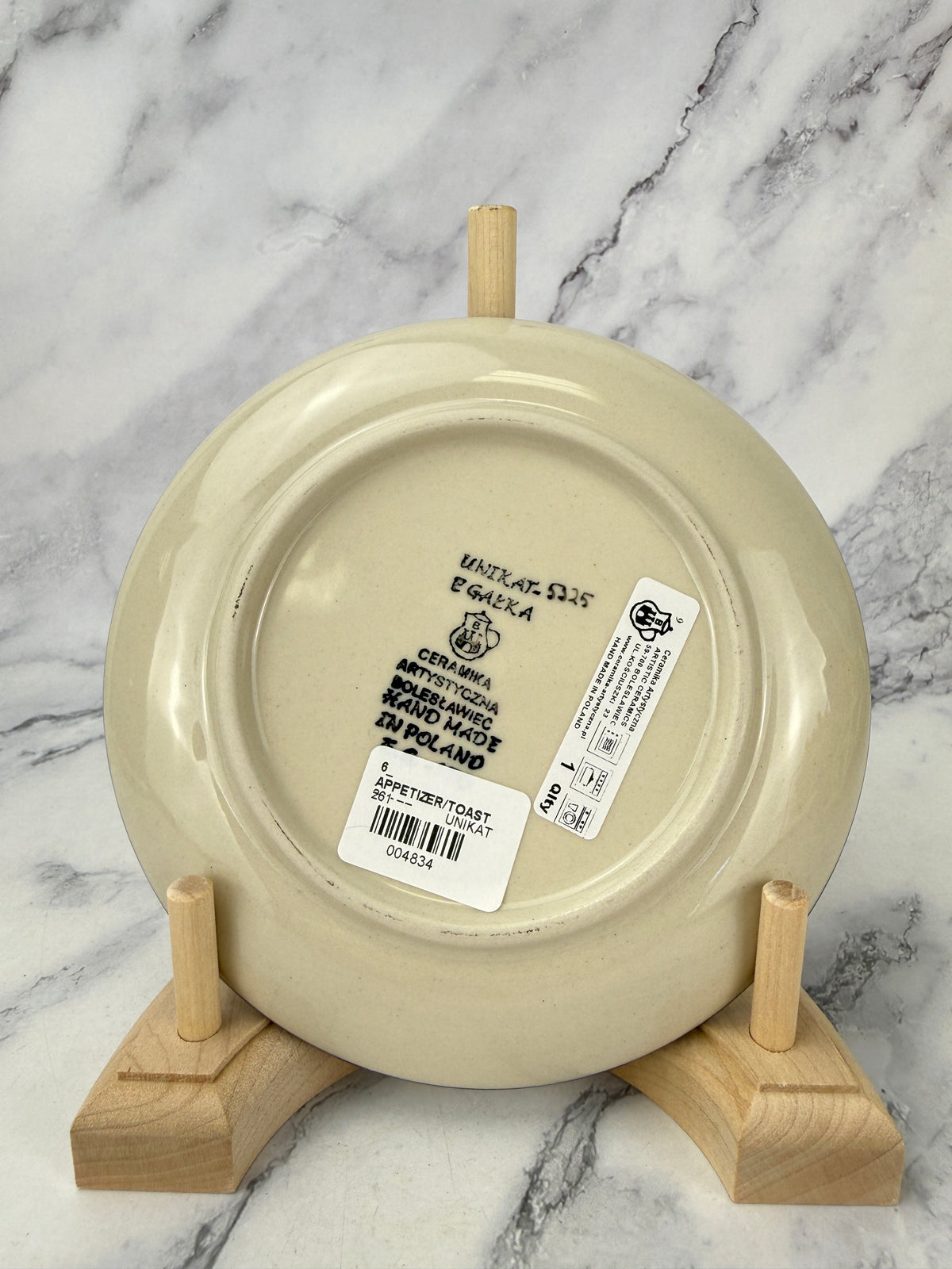 6" Unikat Toast Plate - Shape 261 - Pattern U5325