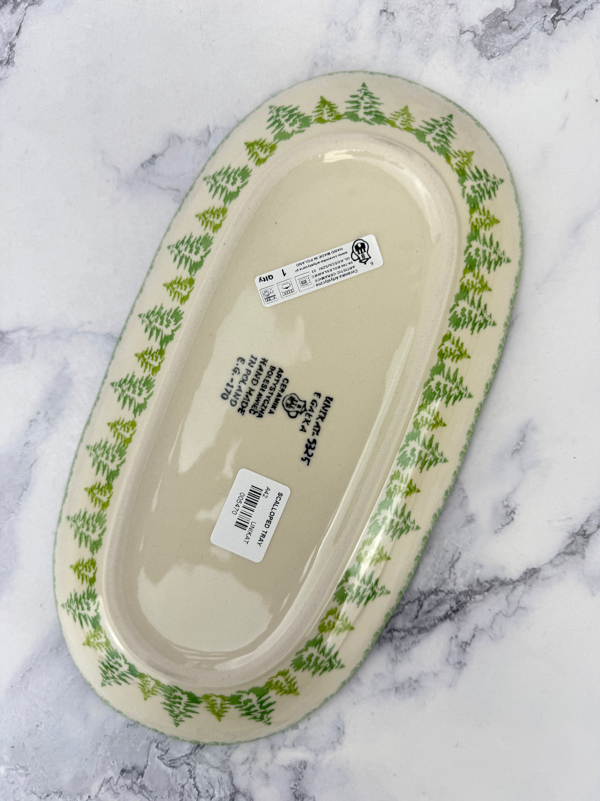 Scalloped Unikat Tray - Shape A42 - Pattern U5325