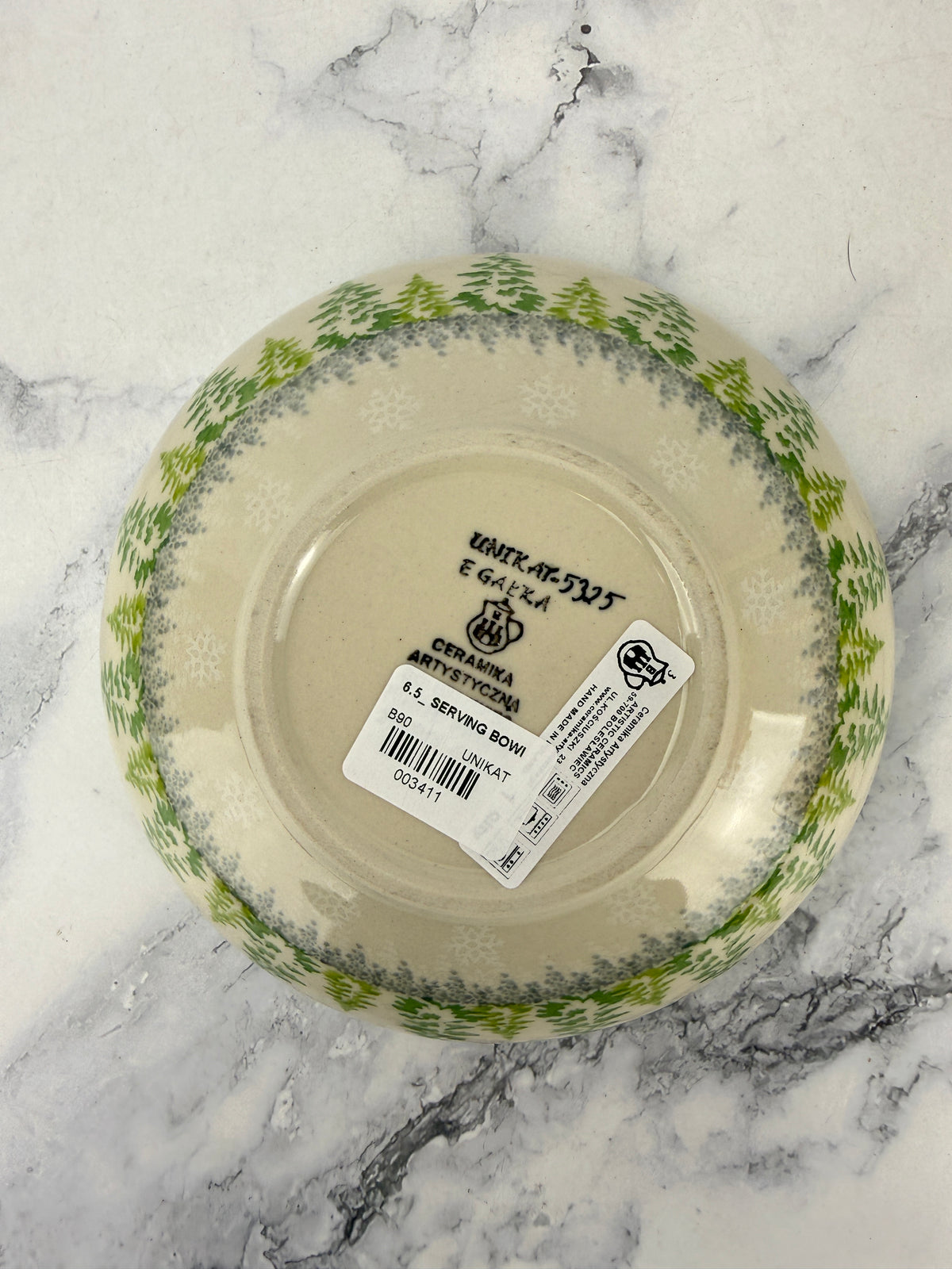 6.5" Unikat Serving Bowl - Shape B90 - Pattern U5325
