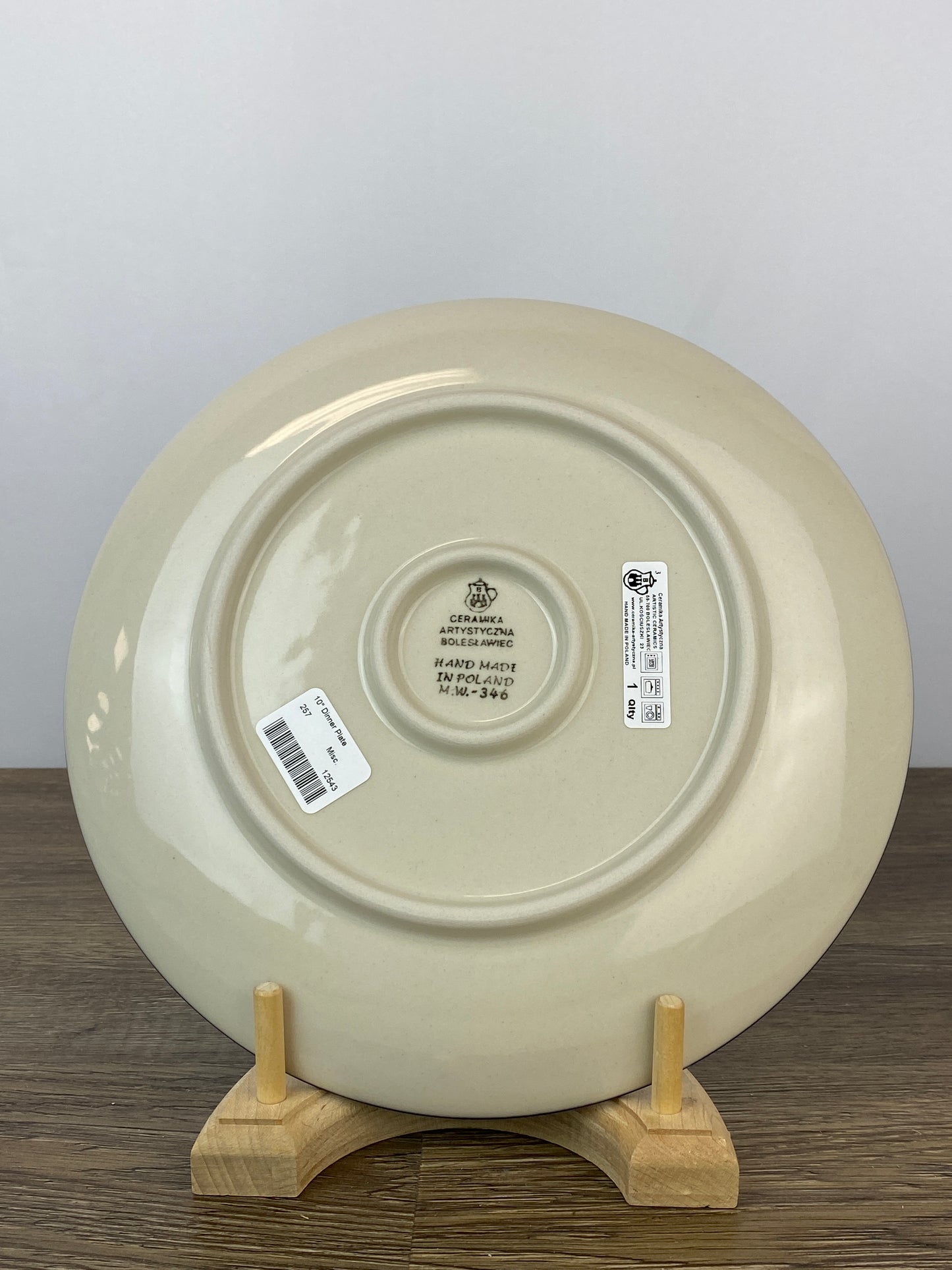 10" Dinner Plate - Shape 257 - Pattern 1821