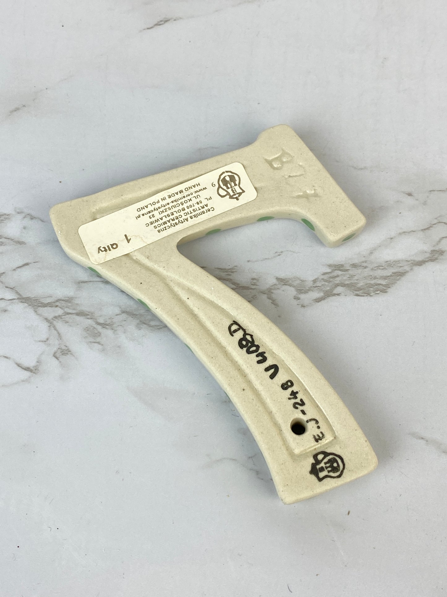 SALE Unikat House Number - Shape B27 - Pattern U408D