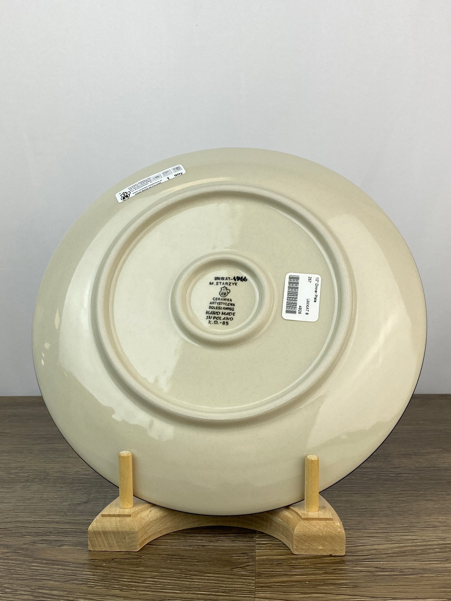 SALE 10" Unikat Dinner Plate - Shape 257 - Pattern U4966