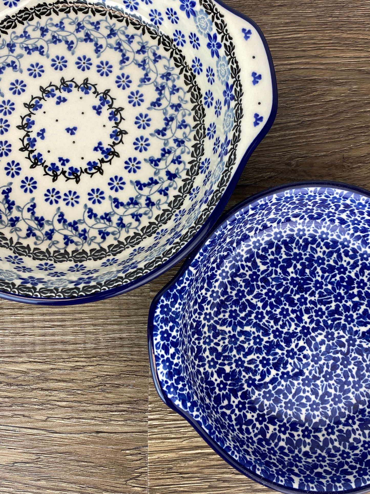 Small Round Baker with Handles - Shape 142 - Pattern 2396