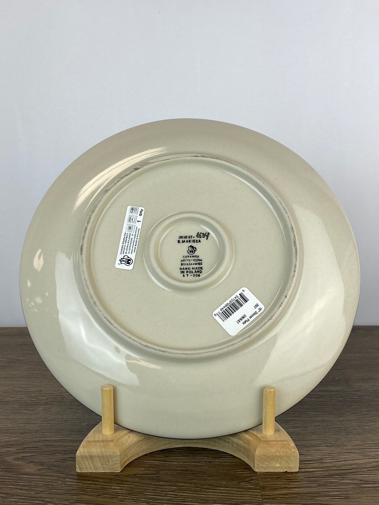 10" Unikat Dinner Plate - Shape 257 - Pattern U1634