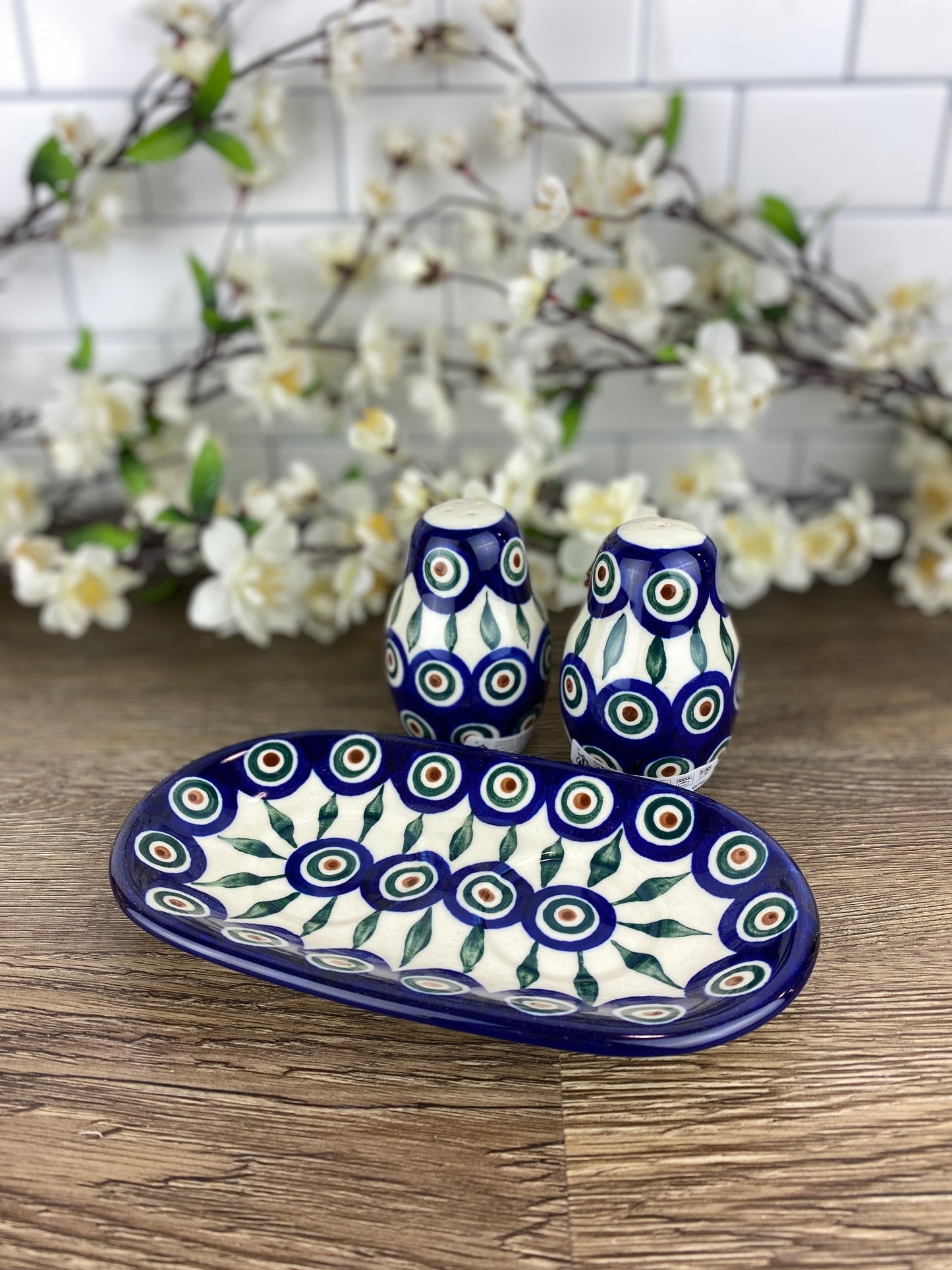 Salt and Pepper Set with Tray - Shape 131 - Pattern 54