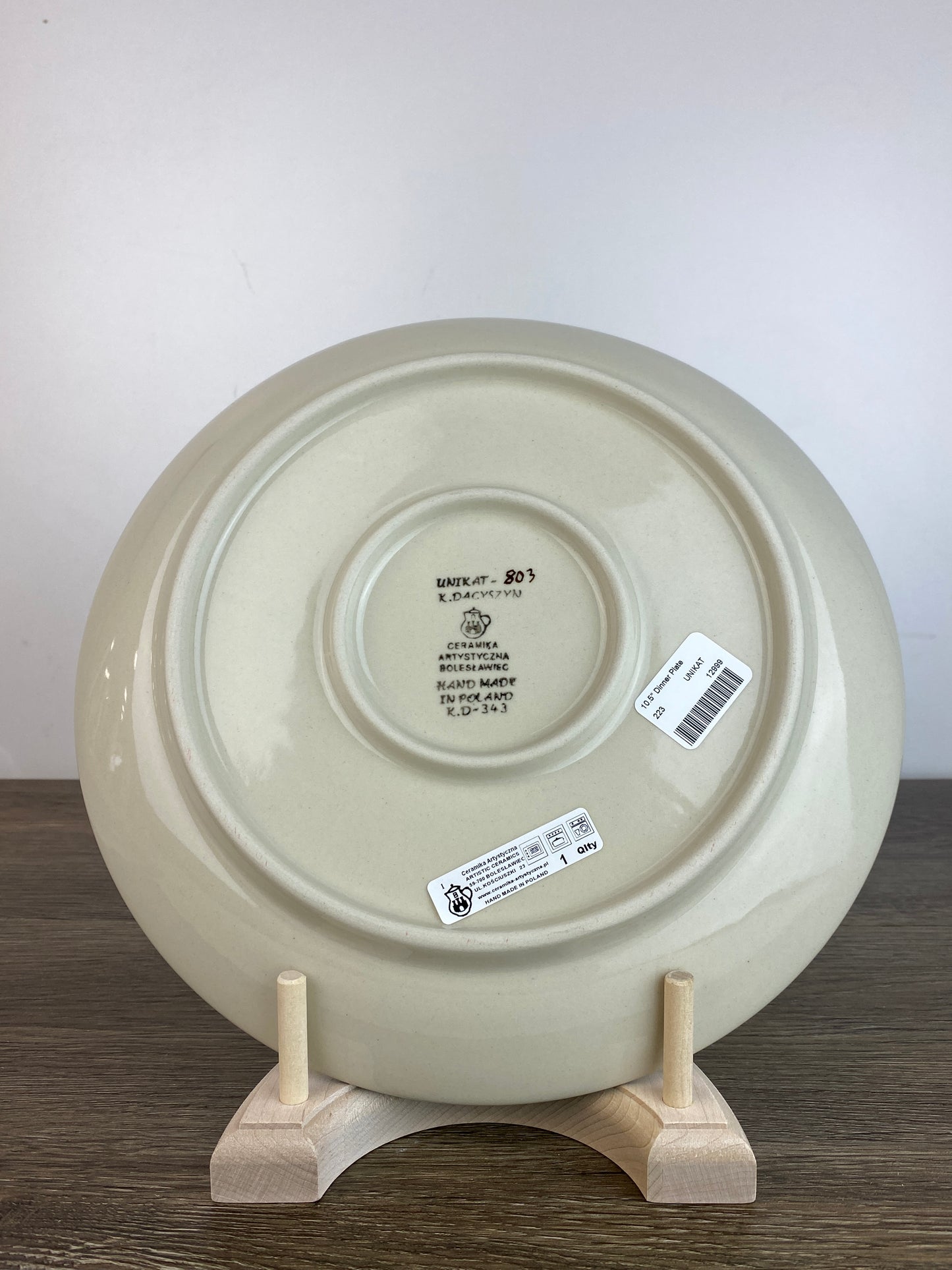 10.5" Unikat Dinner Plate - Shape 223 - Pattern U803