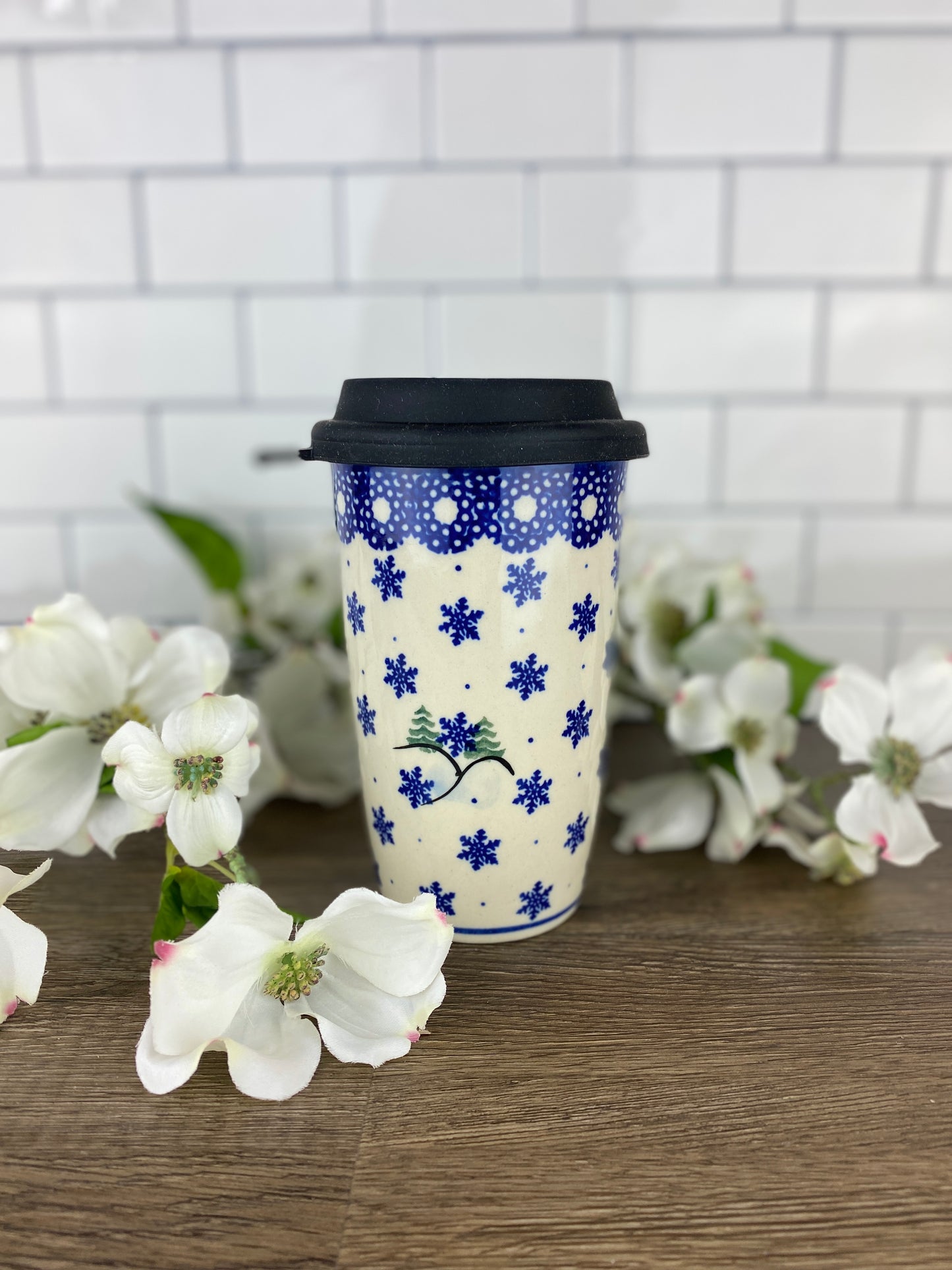 14oz Unikat Travel Mug - Snowman