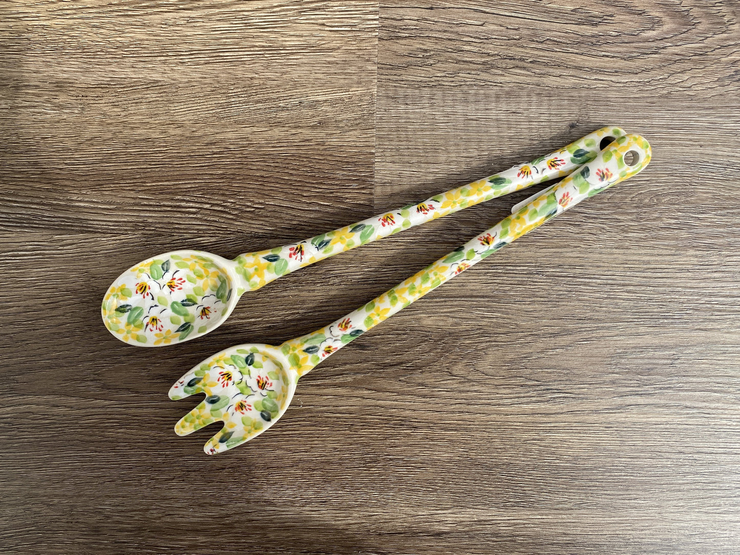 Unikat Salad Fork and Spoon Set - Shapes 594 and 593 - Pattern U4901