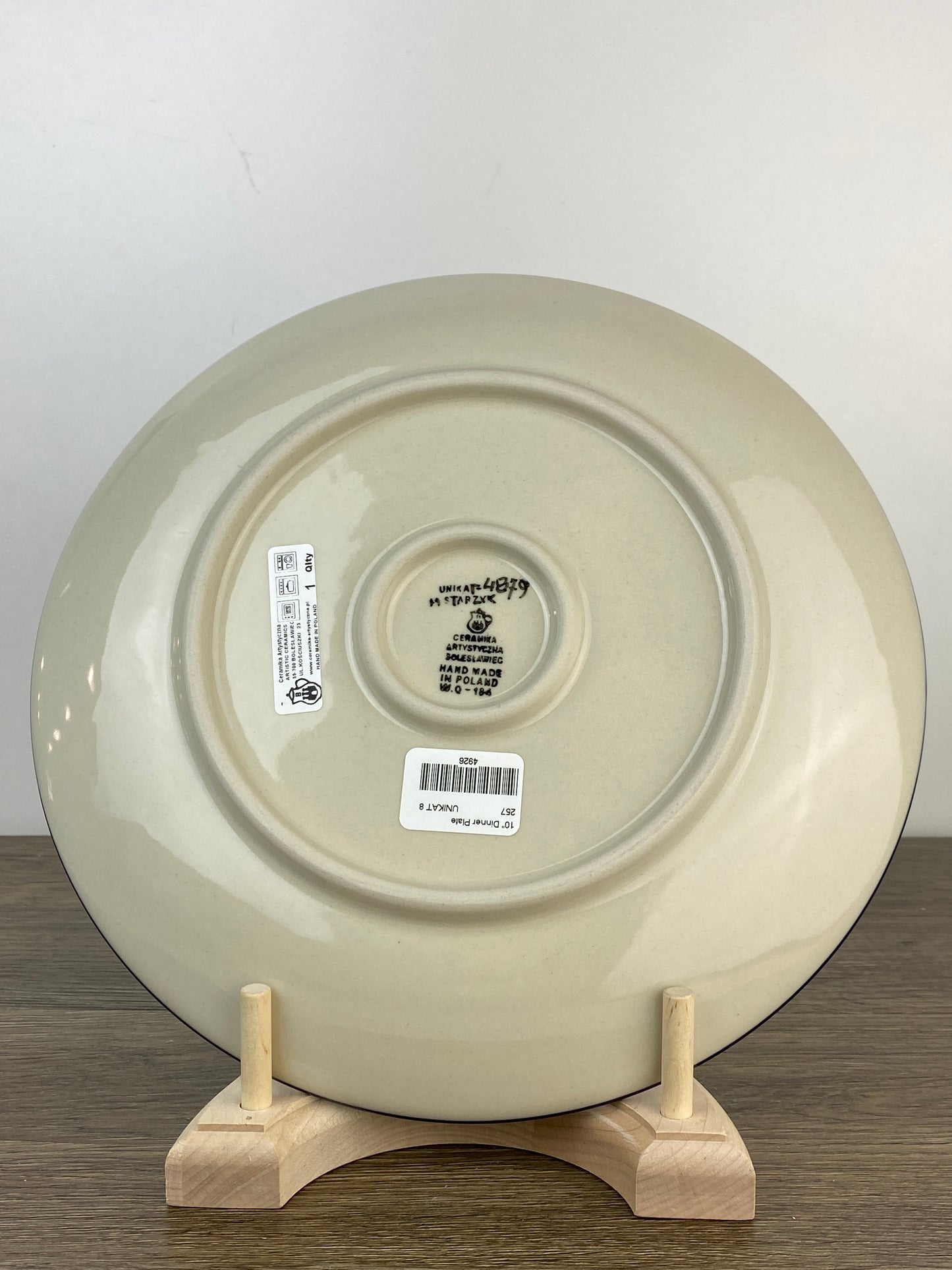 SALE 10" Unikat Dinner Plate - Shape 257 - Pattern U4879