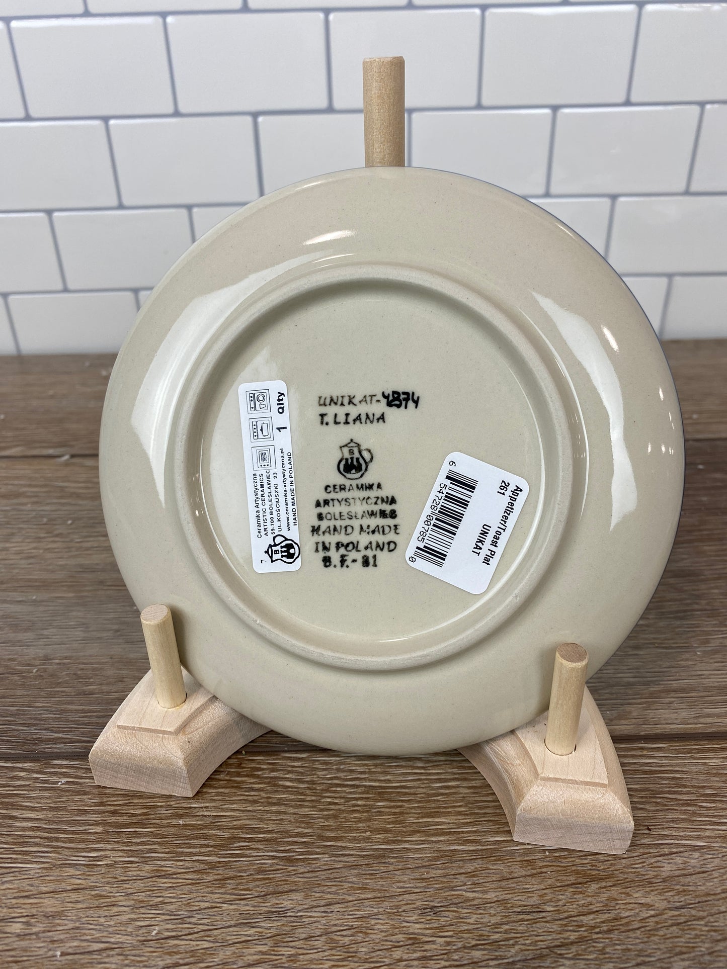 Unikat Toast Plate - Shape 261 - Pattern U4874