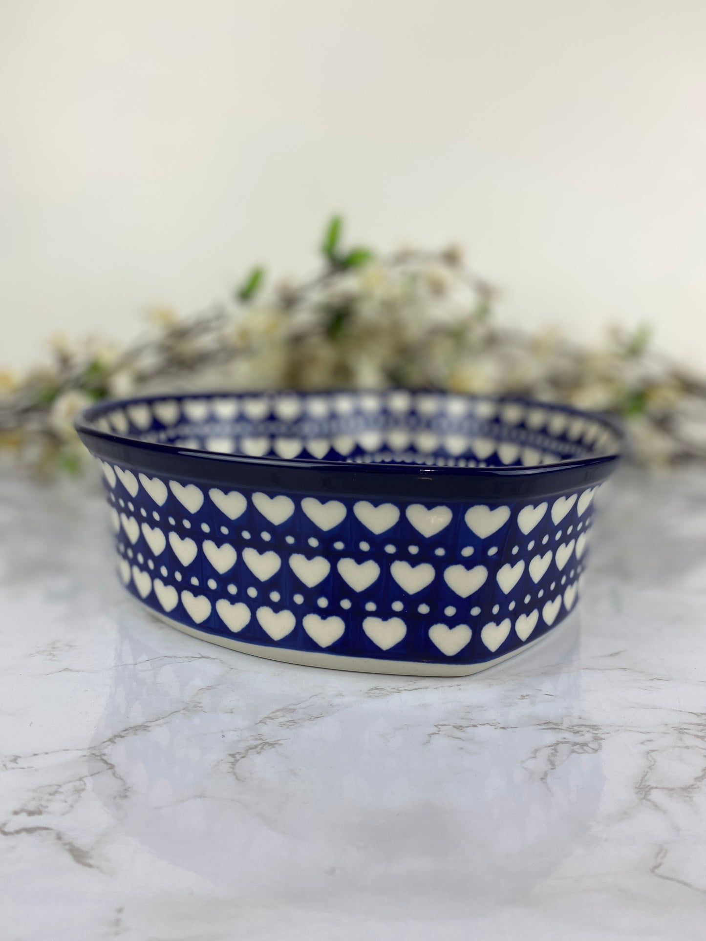 SALE Large Heart Bowl / Baker - Shape 970 - Pattern 375E